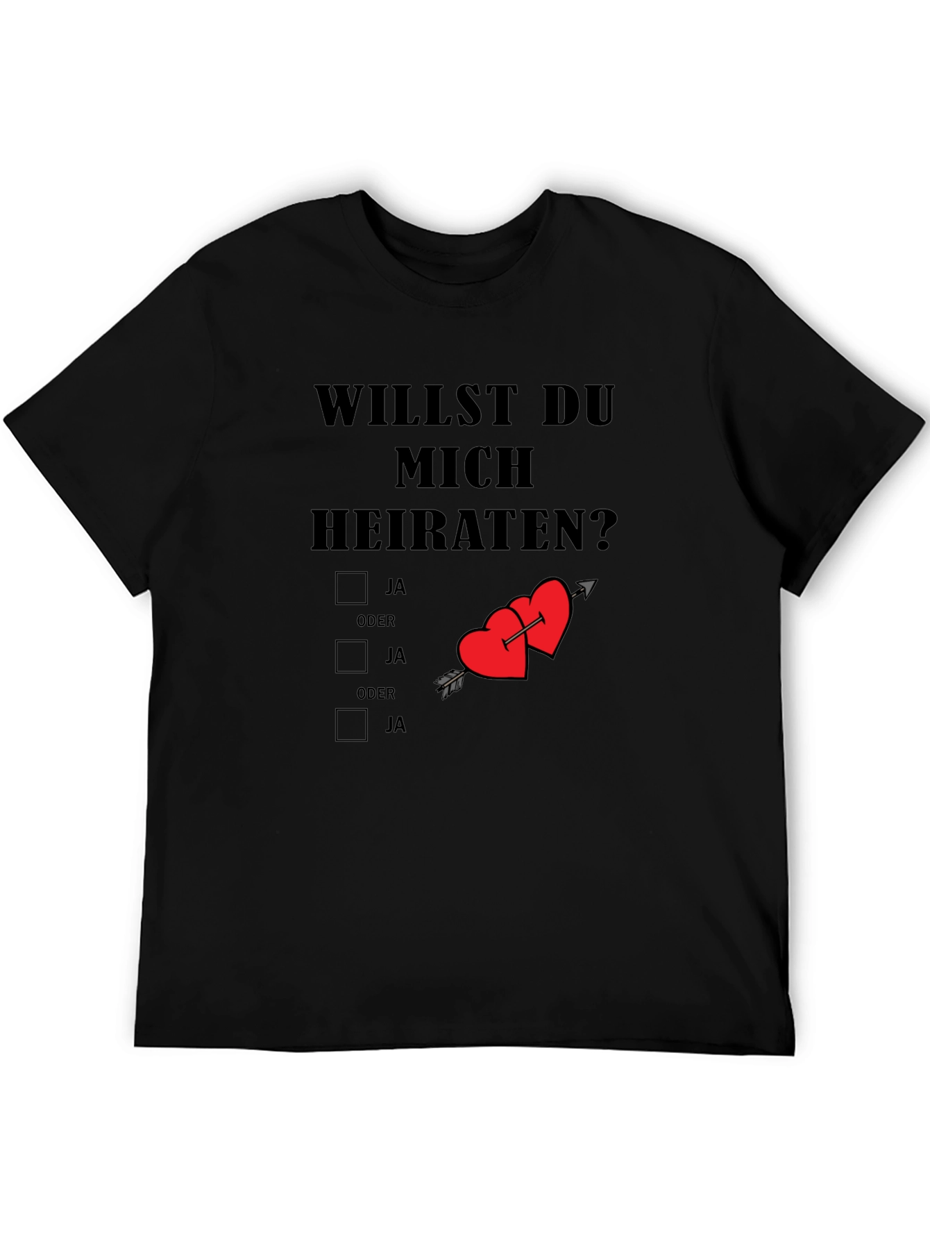 Will You Marry Me T-Shirt Novelty Proposal Tee