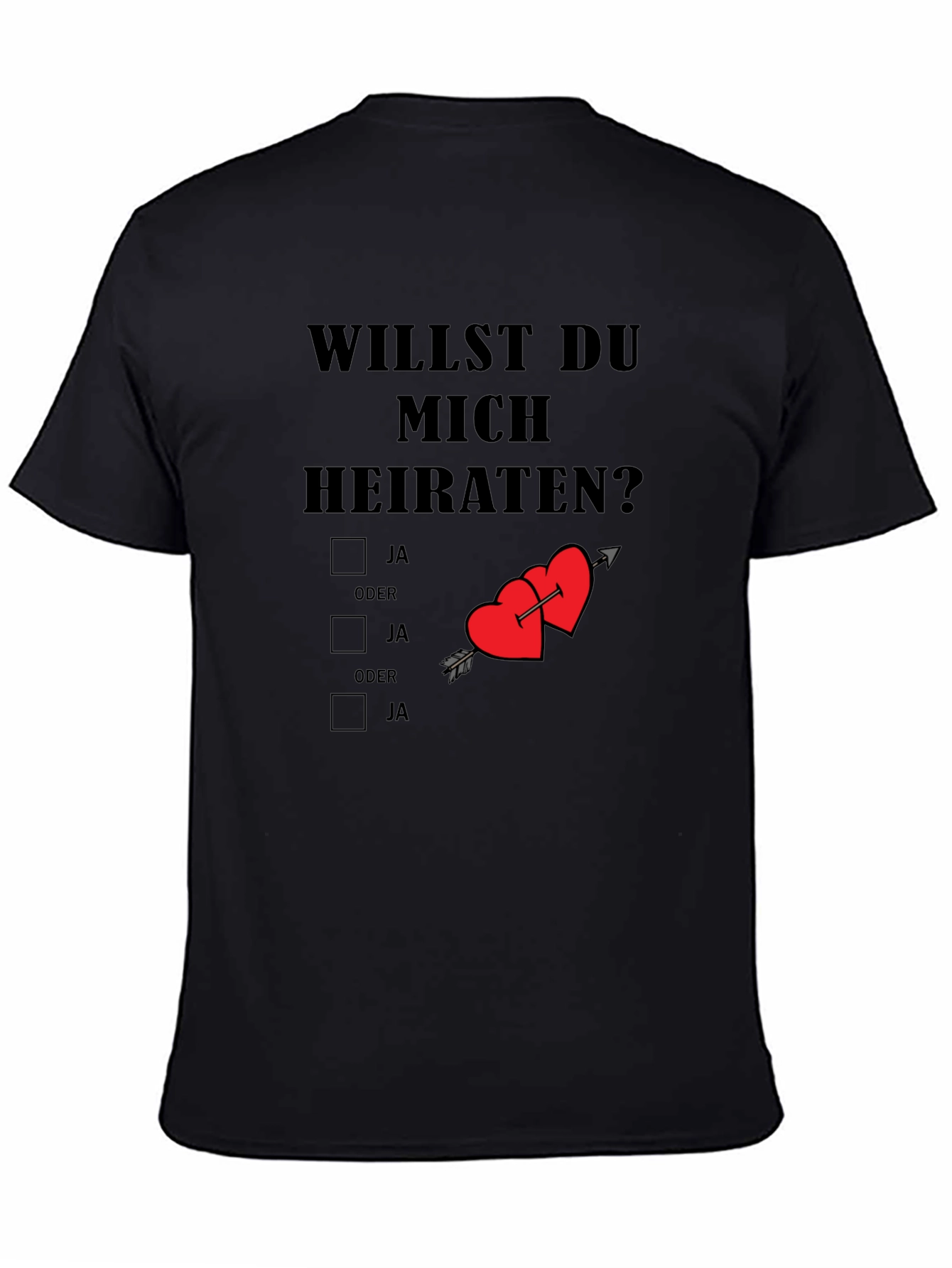 Will You Marry Me T-Shirt Novelty Proposal Tee