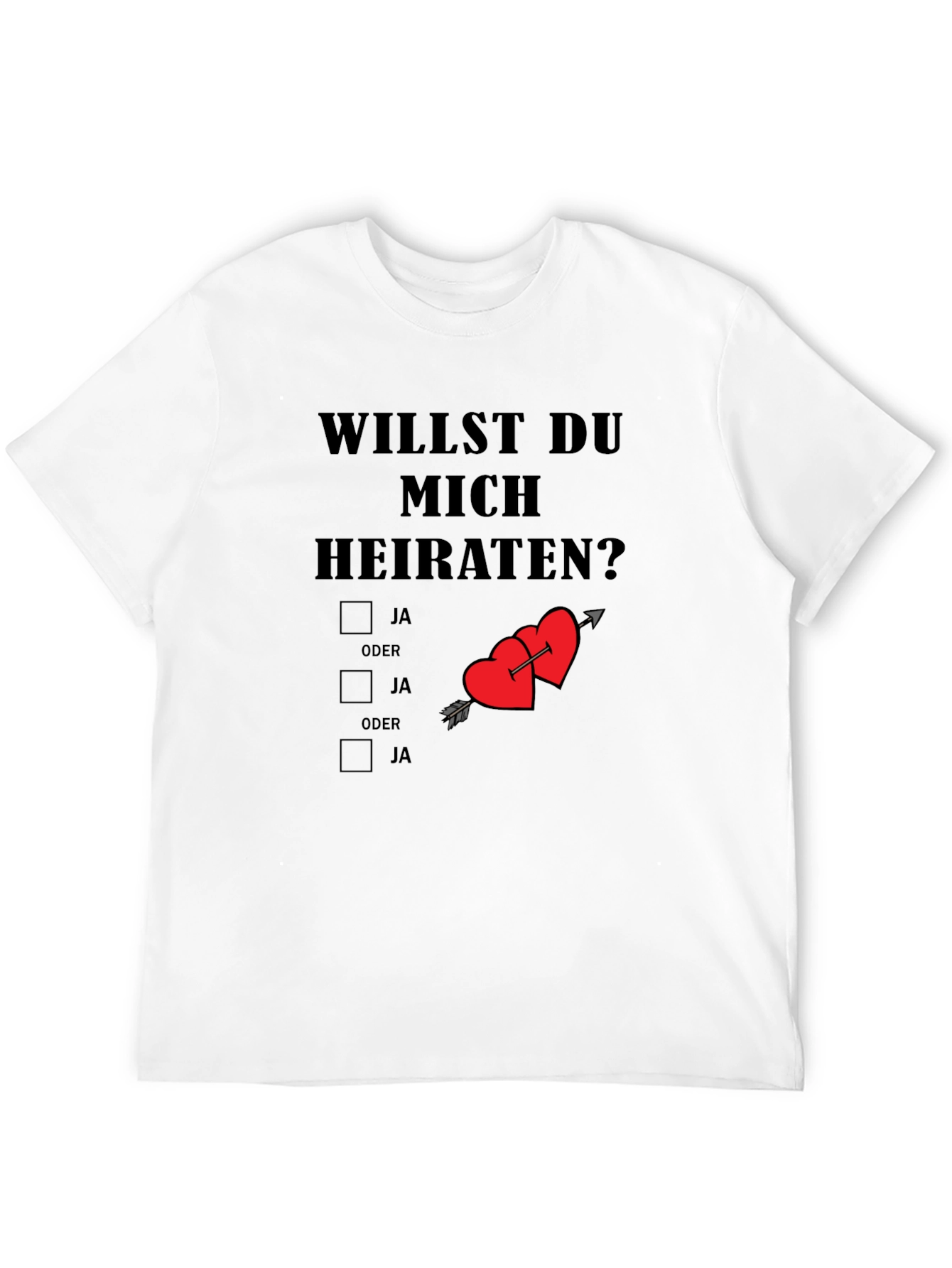 Will You Marry Me T-Shirt Novelty Proposal Tee