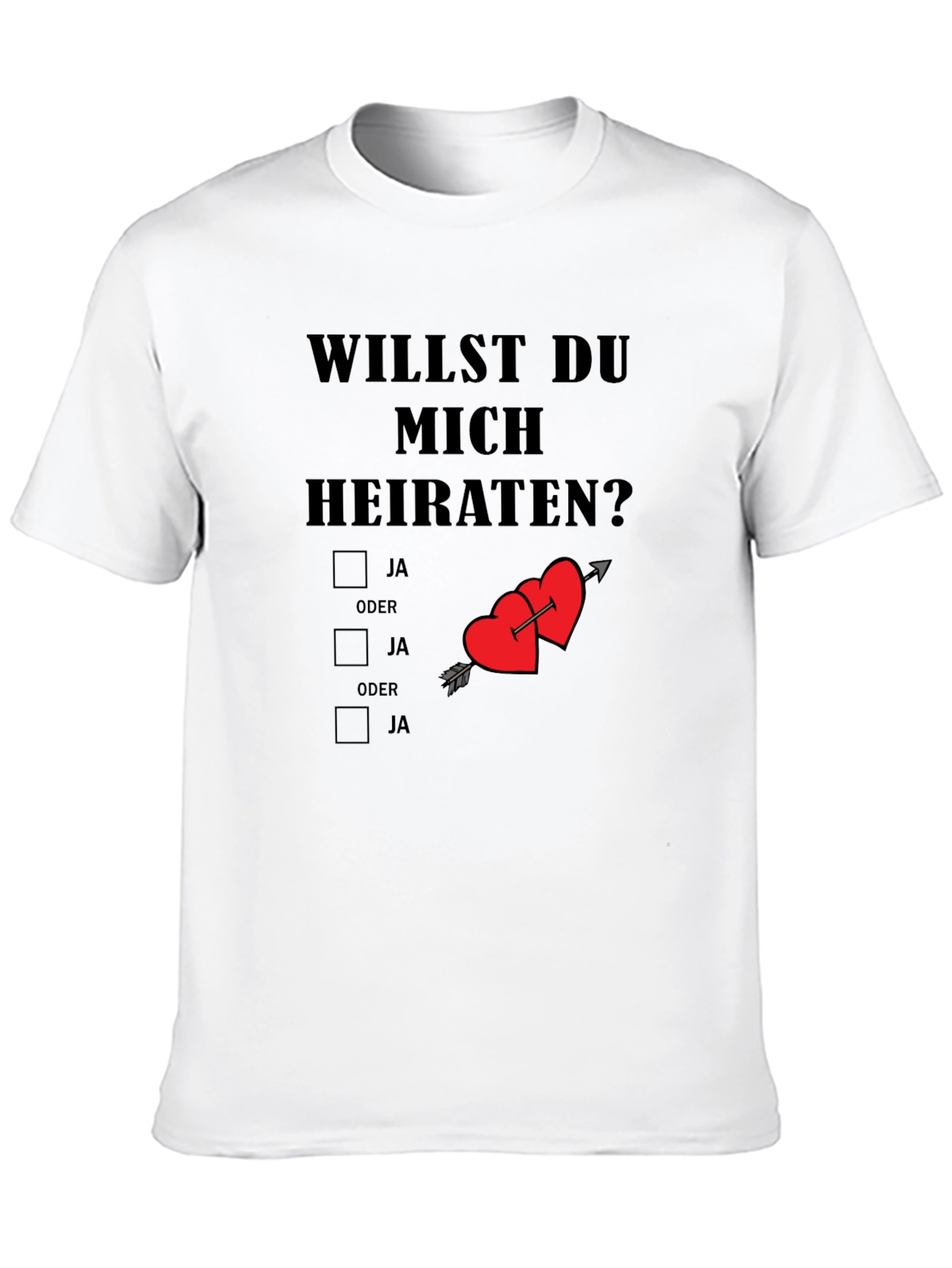 Will You Marry Me T-Shirt Novelty Proposal Tee