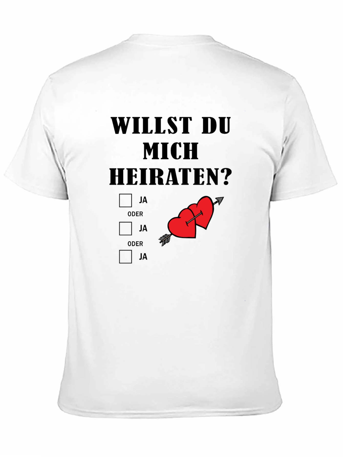 Will You Marry Me T-Shirt Novelty Proposal Tee