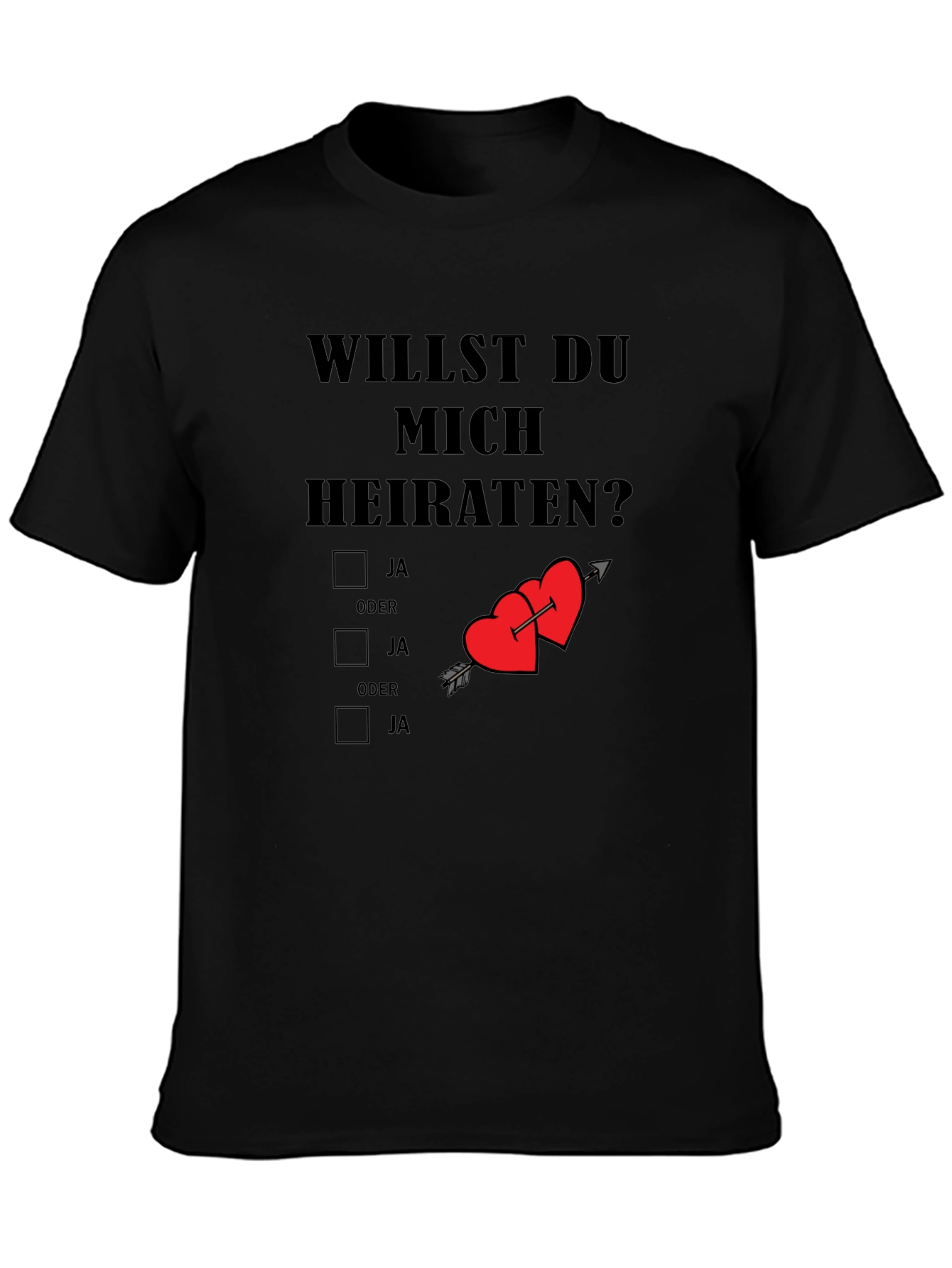 Will You Marry Me T-Shirt Novelty Proposal Tee