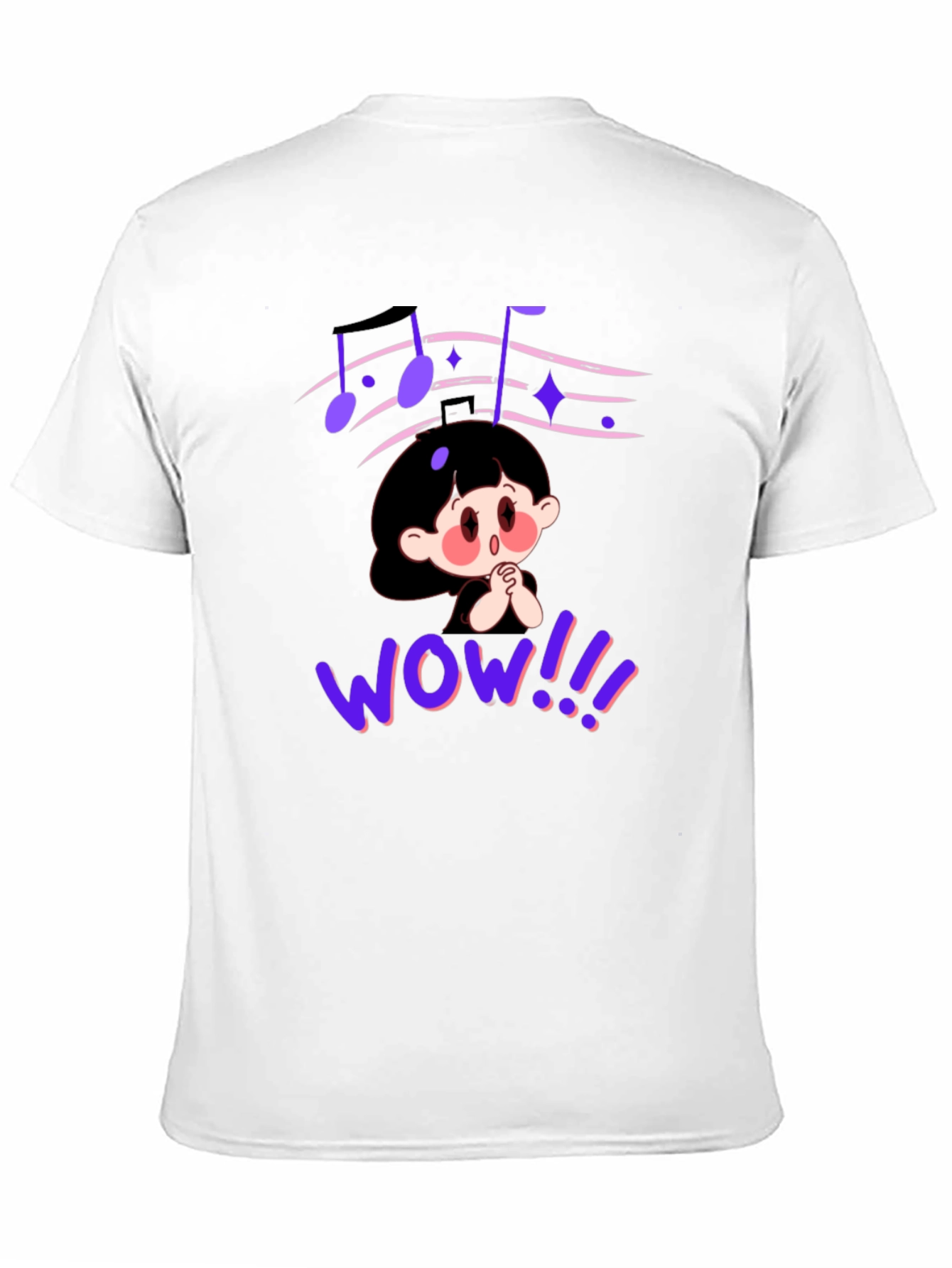 Anime Graphic Black T-Shirt - WOW!!! Design