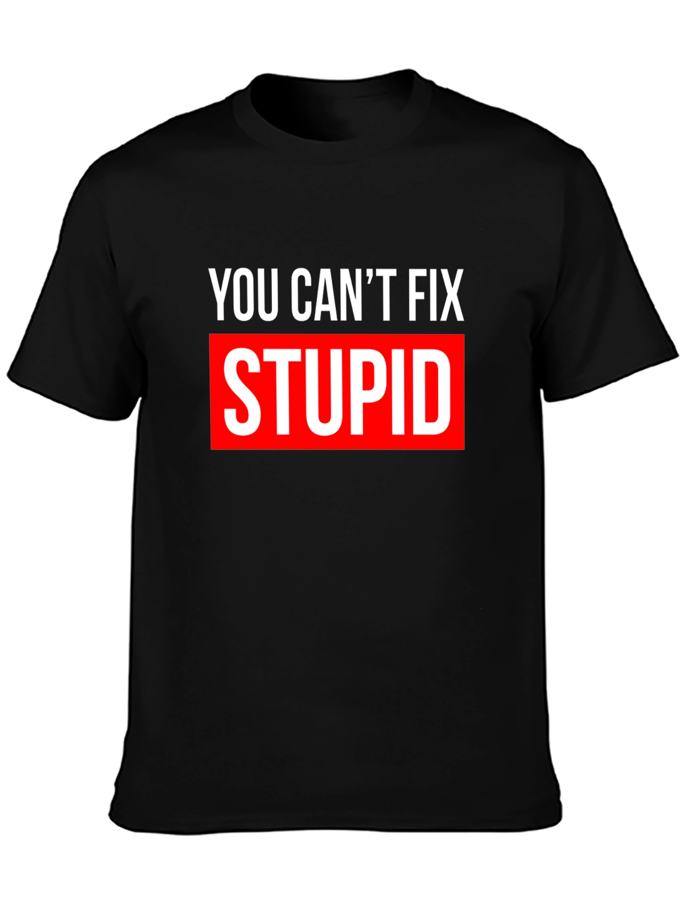 You Cant Fix Stupid T-Shirt - Bold Graphic Tee