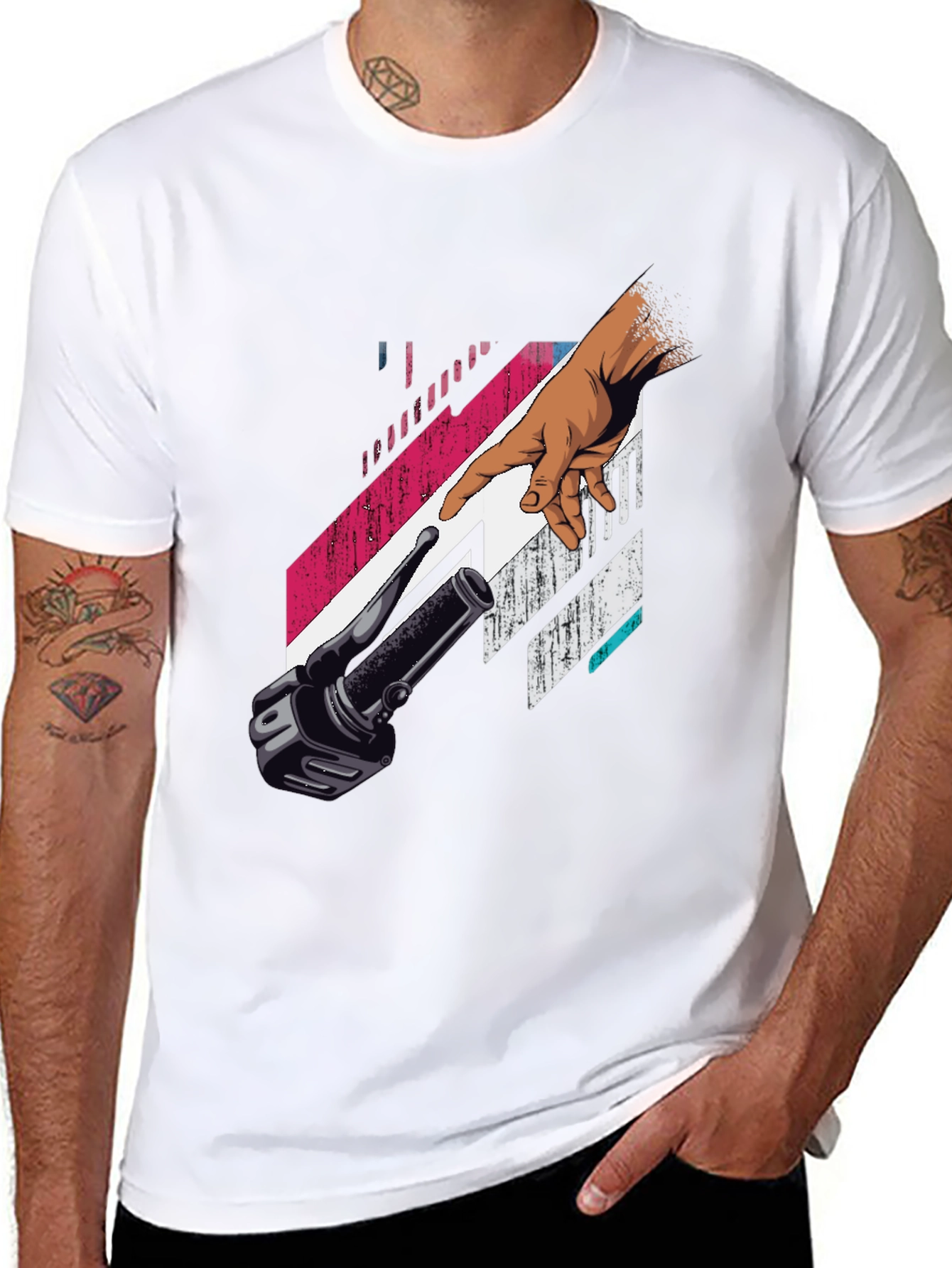 Creation Bike T-Shirt - Black Graphic Tee