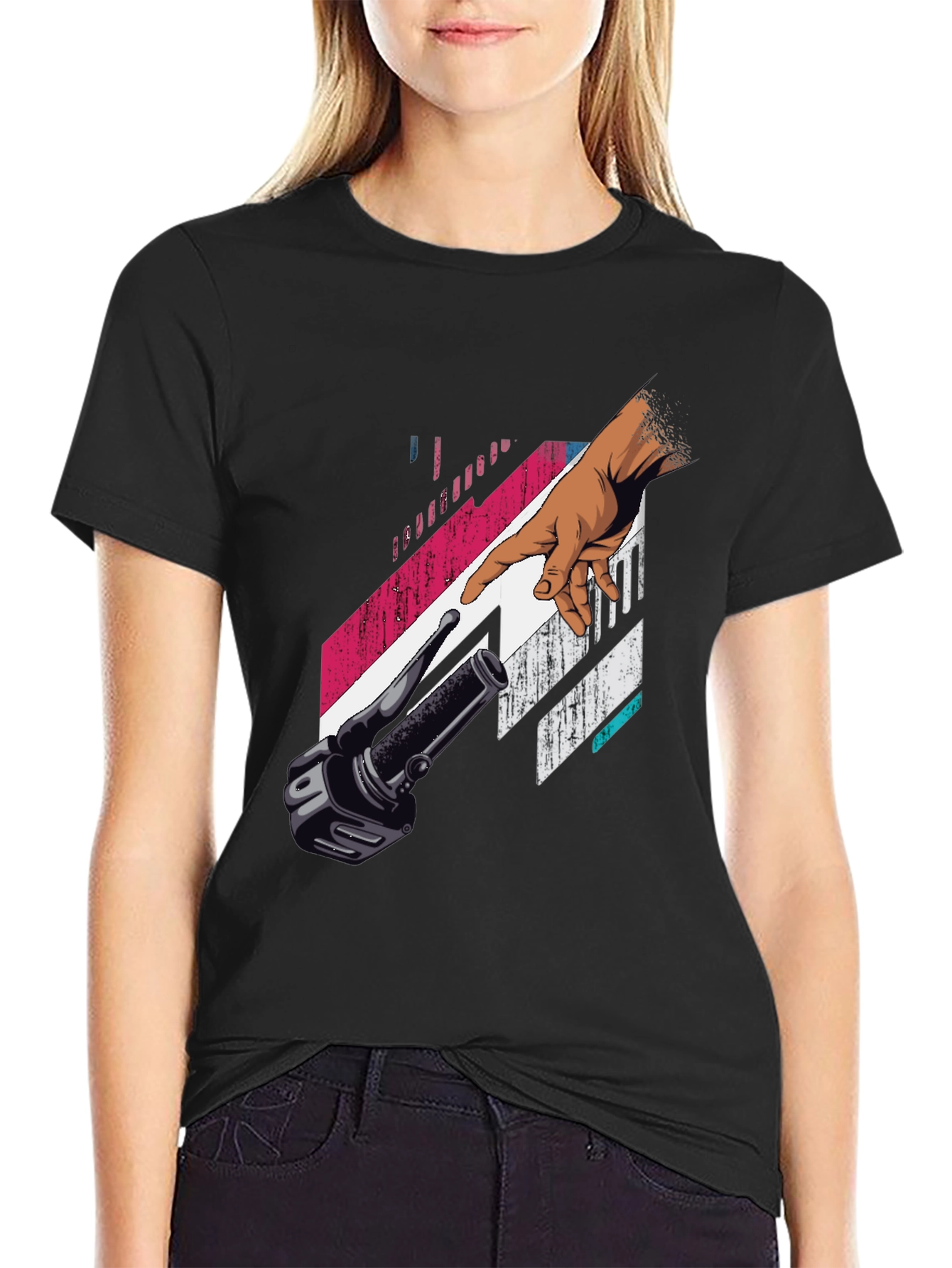 Creation Bike T-Shirt - Black Graphic Tee