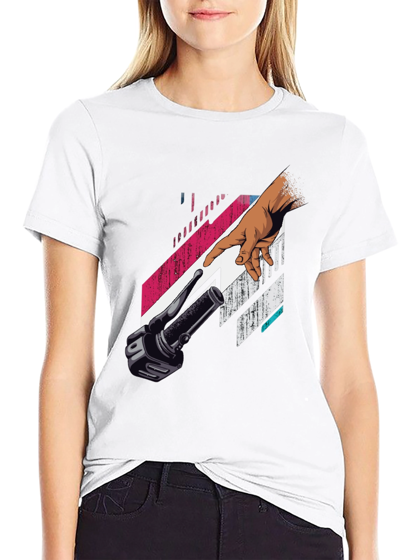 Creation Bike T-Shirt - Black Graphic Tee