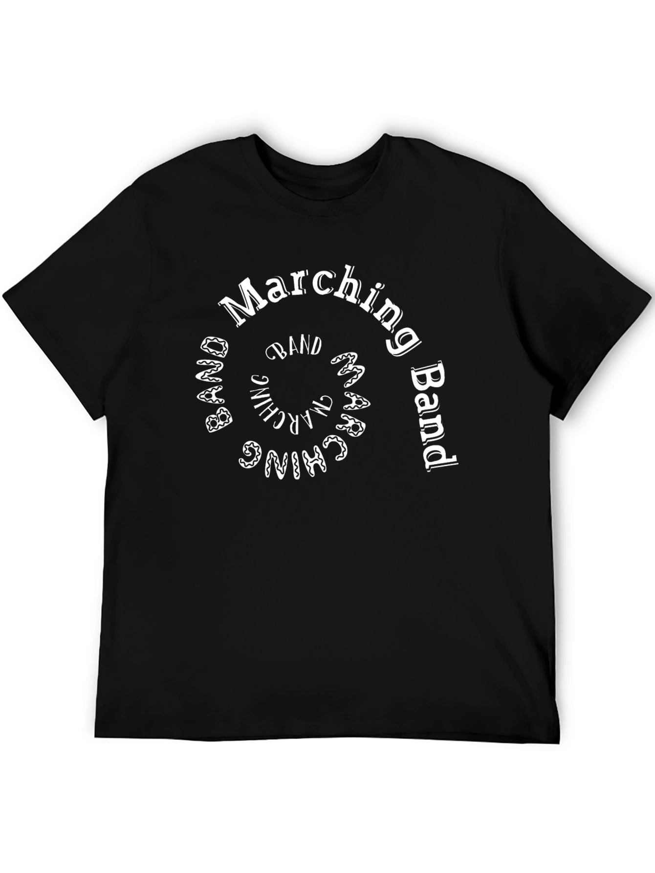 Marching Band T-Shirt - Black Cotton Tee