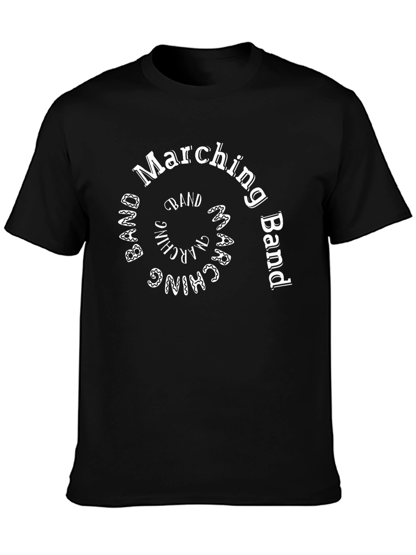 Marching Band T-Shirt - Black Cotton Tee