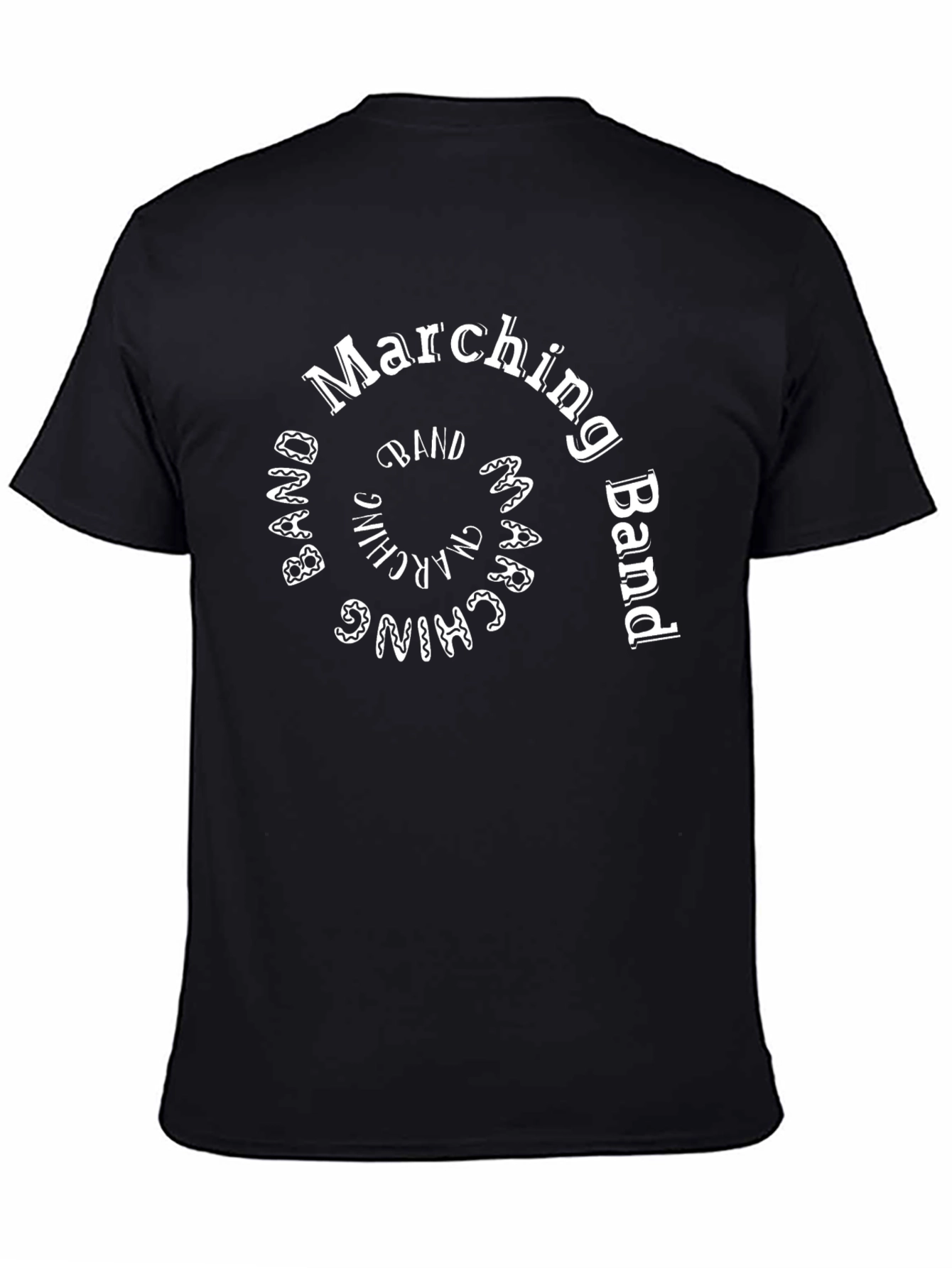 Marching Band T-Shirt - Black Cotton Tee
