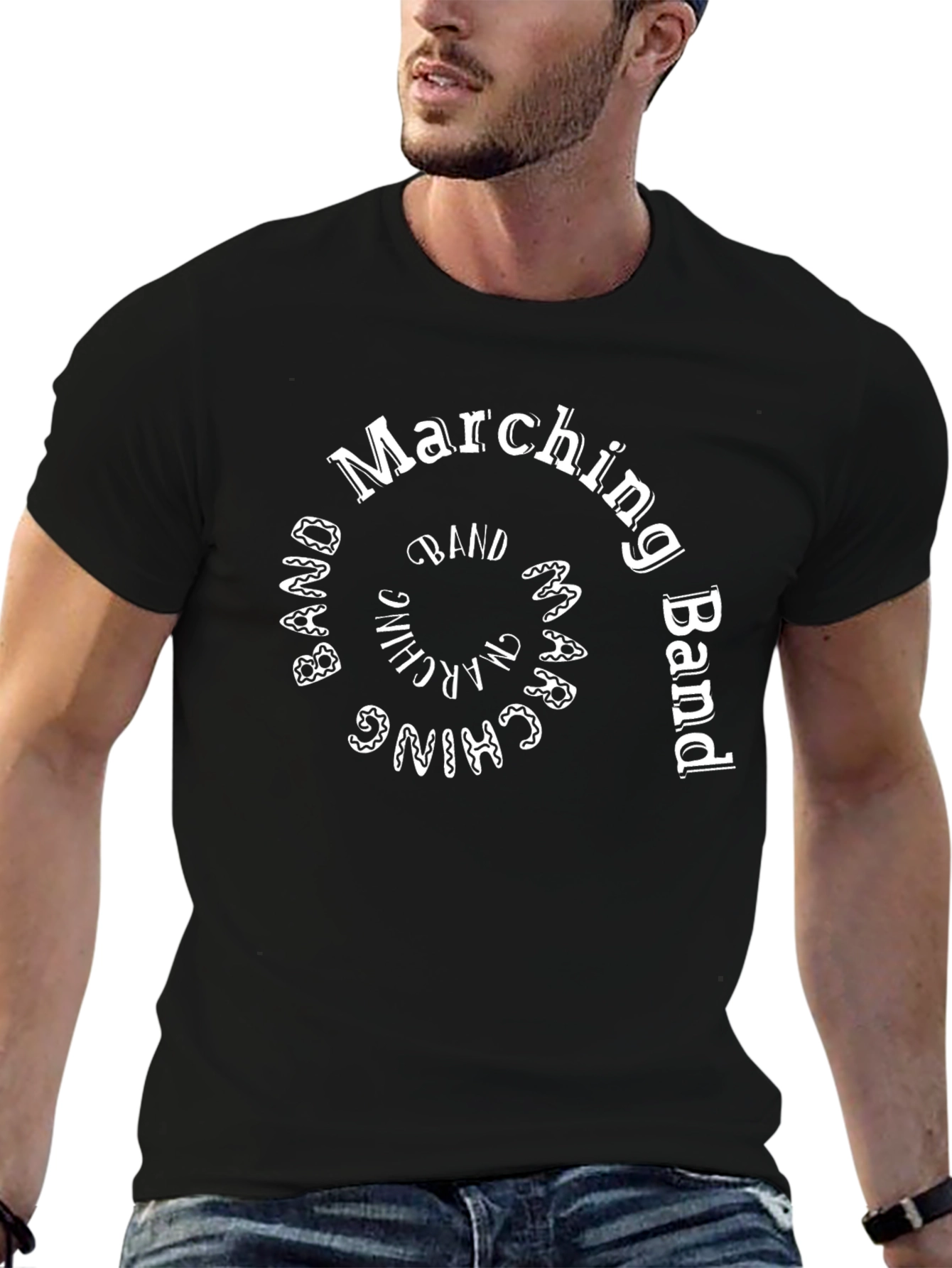 Marching Band T-Shirt - Black Cotton Tee