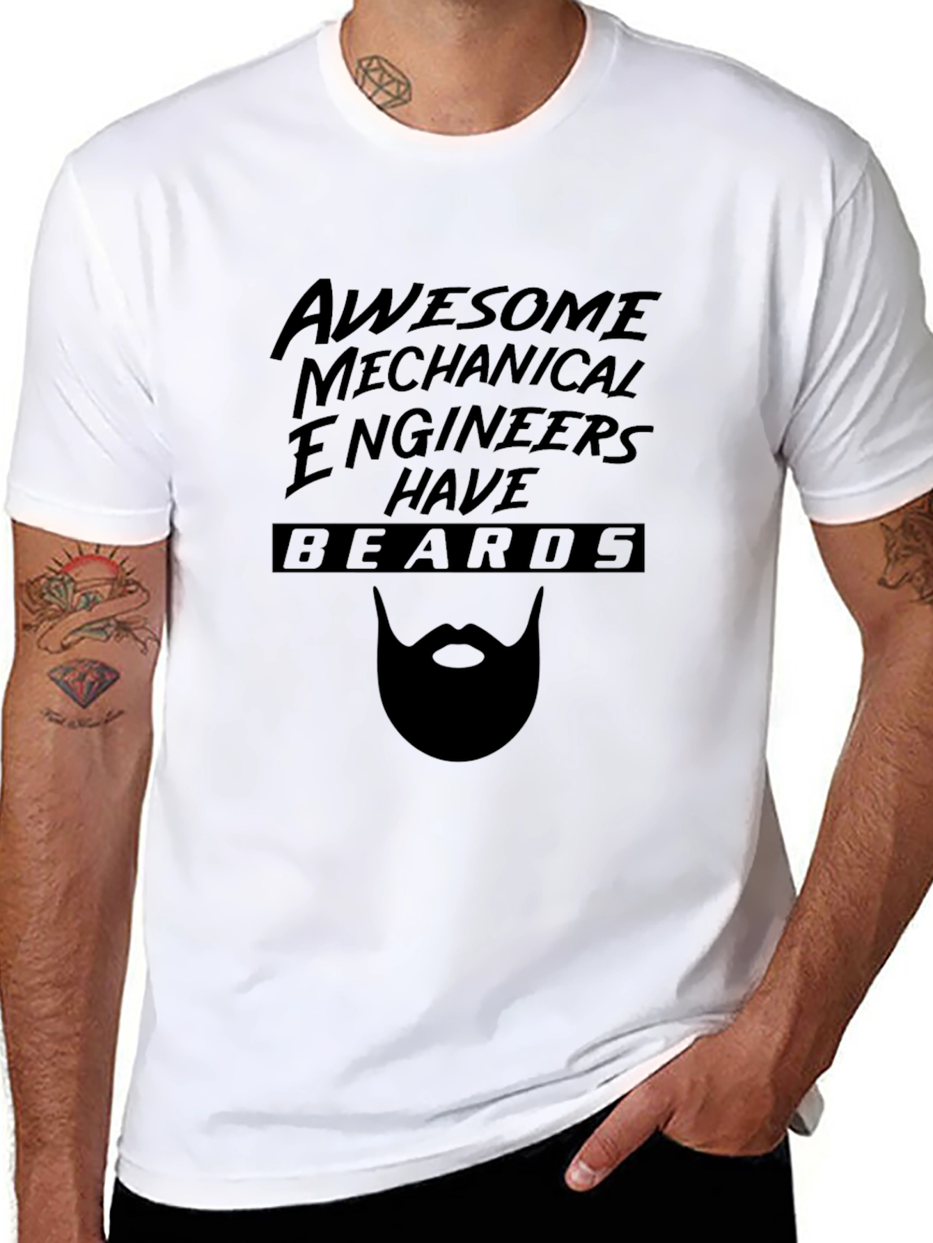 Awesome Mechanical Engineers Have Beards T-Shirt