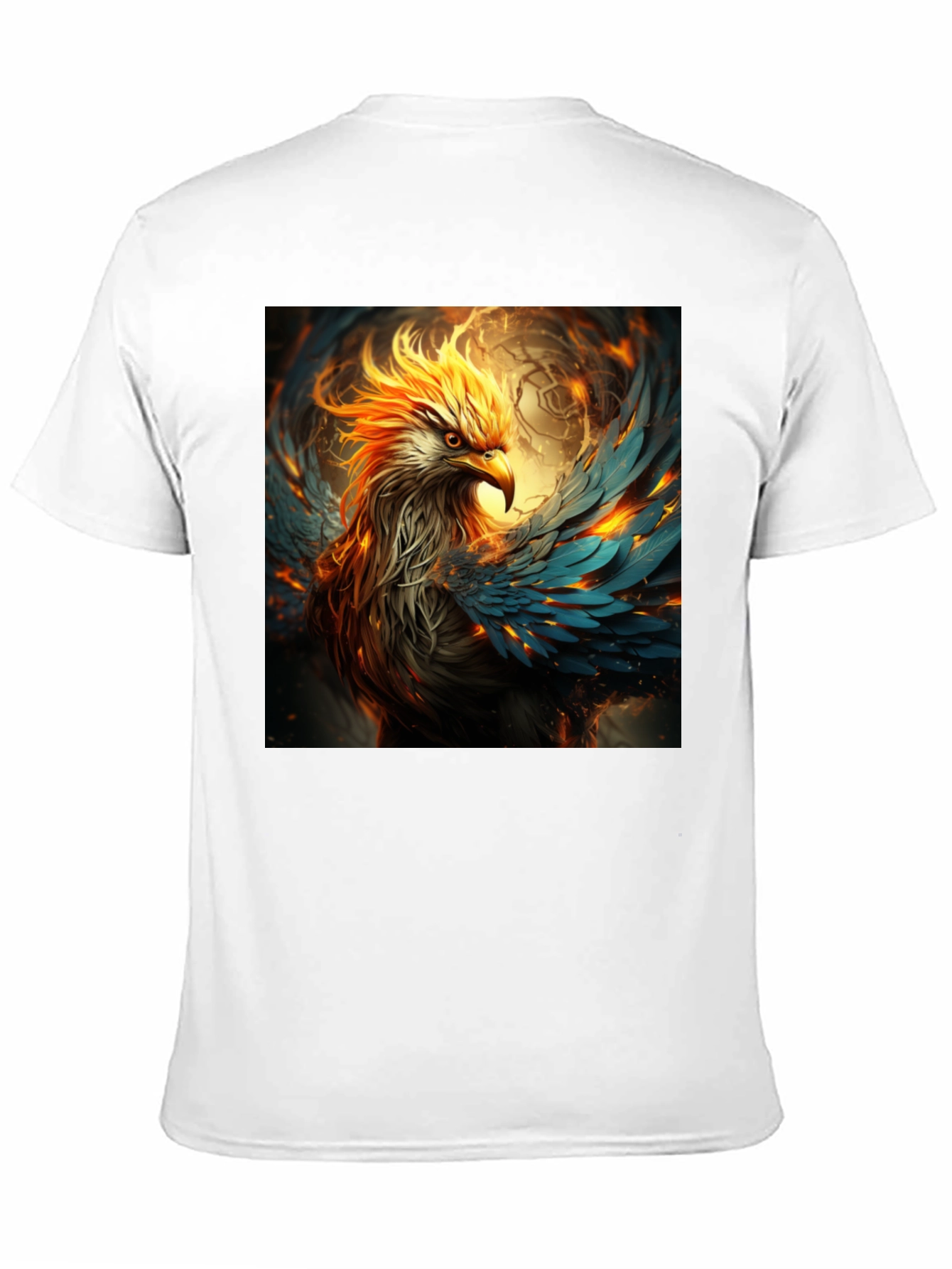 Fiery Phoenix Graphic Tee - Bold Black T-Shirt