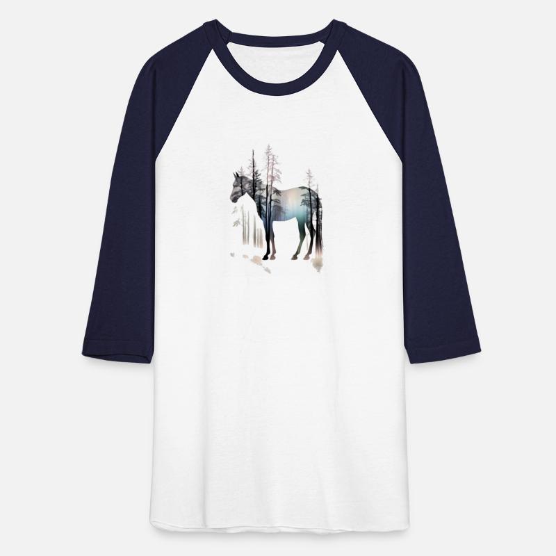 Horse and Forest Double Exposure Equestrian Horse