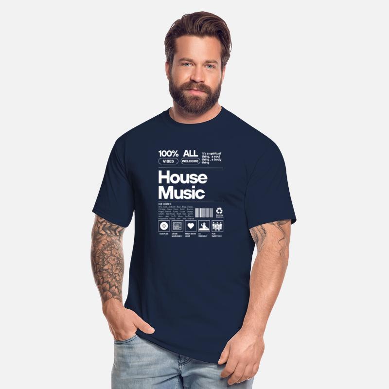HOUSE MUSIC - Product Label (White)