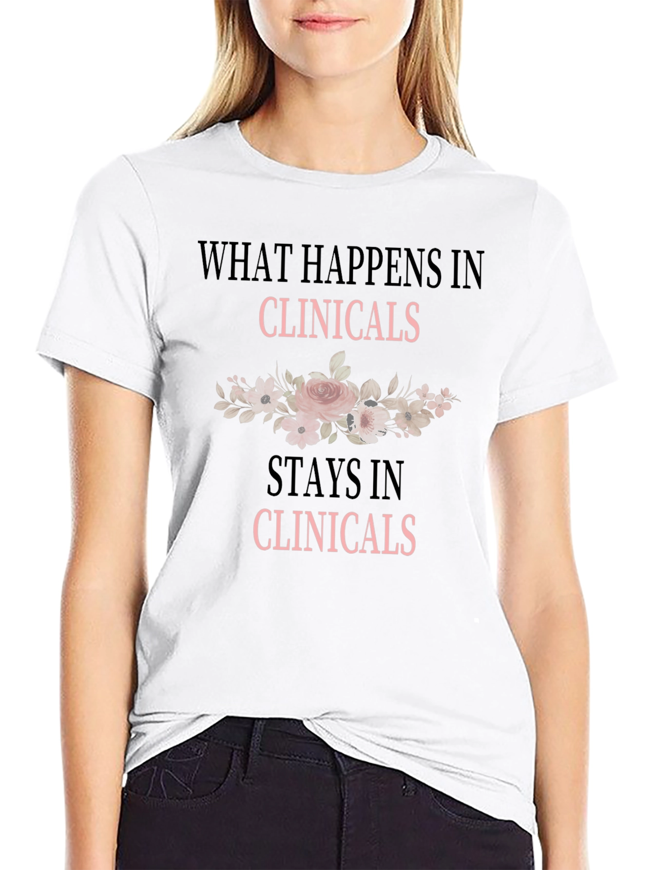 Clinicals Flower Graphic T-Shirt