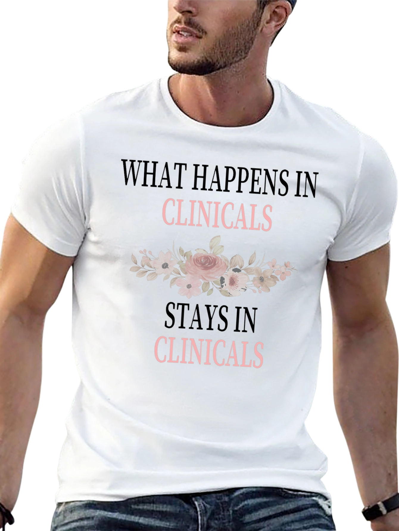 Clinicals Flower Graphic T-Shirt