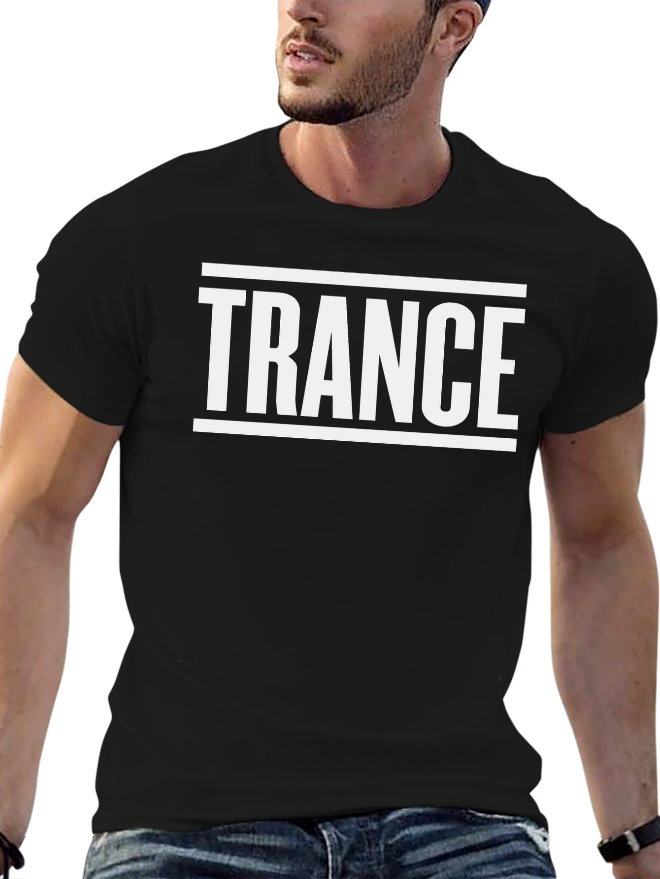 Trance Music Graphic T-Shirt - Black
