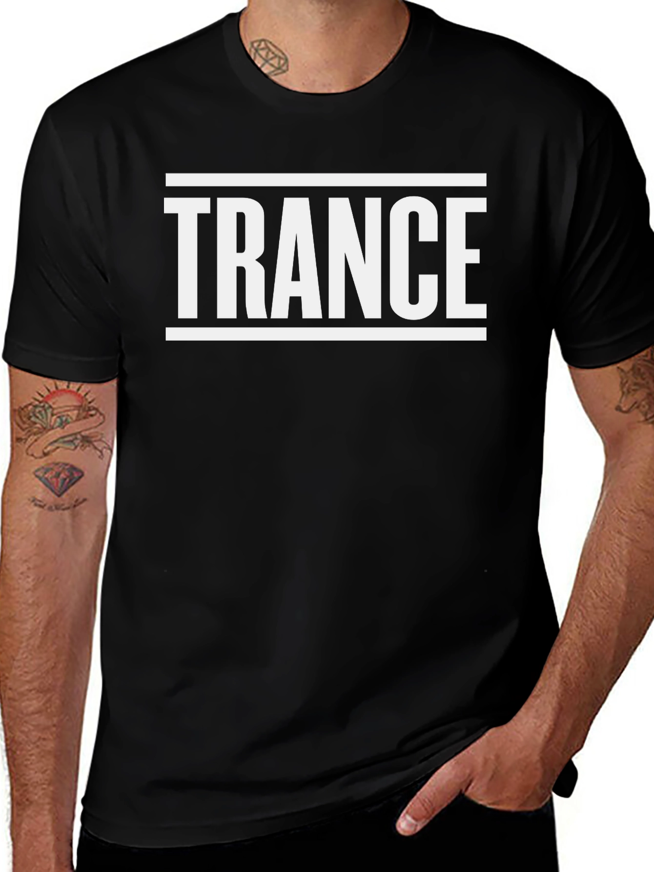 Trance Music Graphic T-Shirt - Black