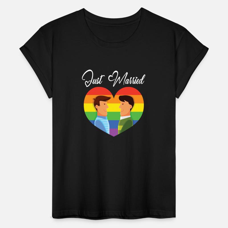 Husband Wife Gays Hugging Together Wedding Day