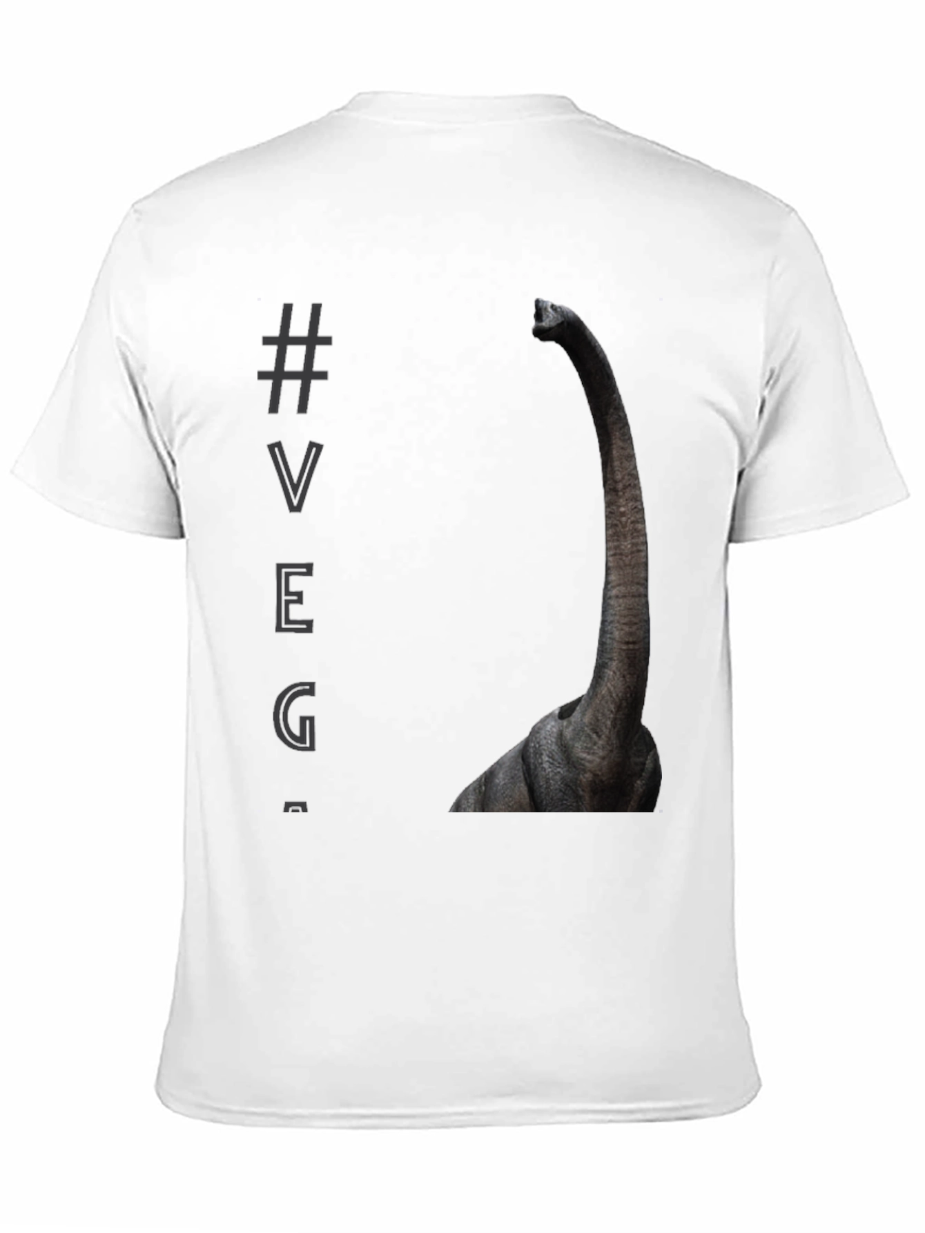 Brontosaurus VEG Black T-Shirt