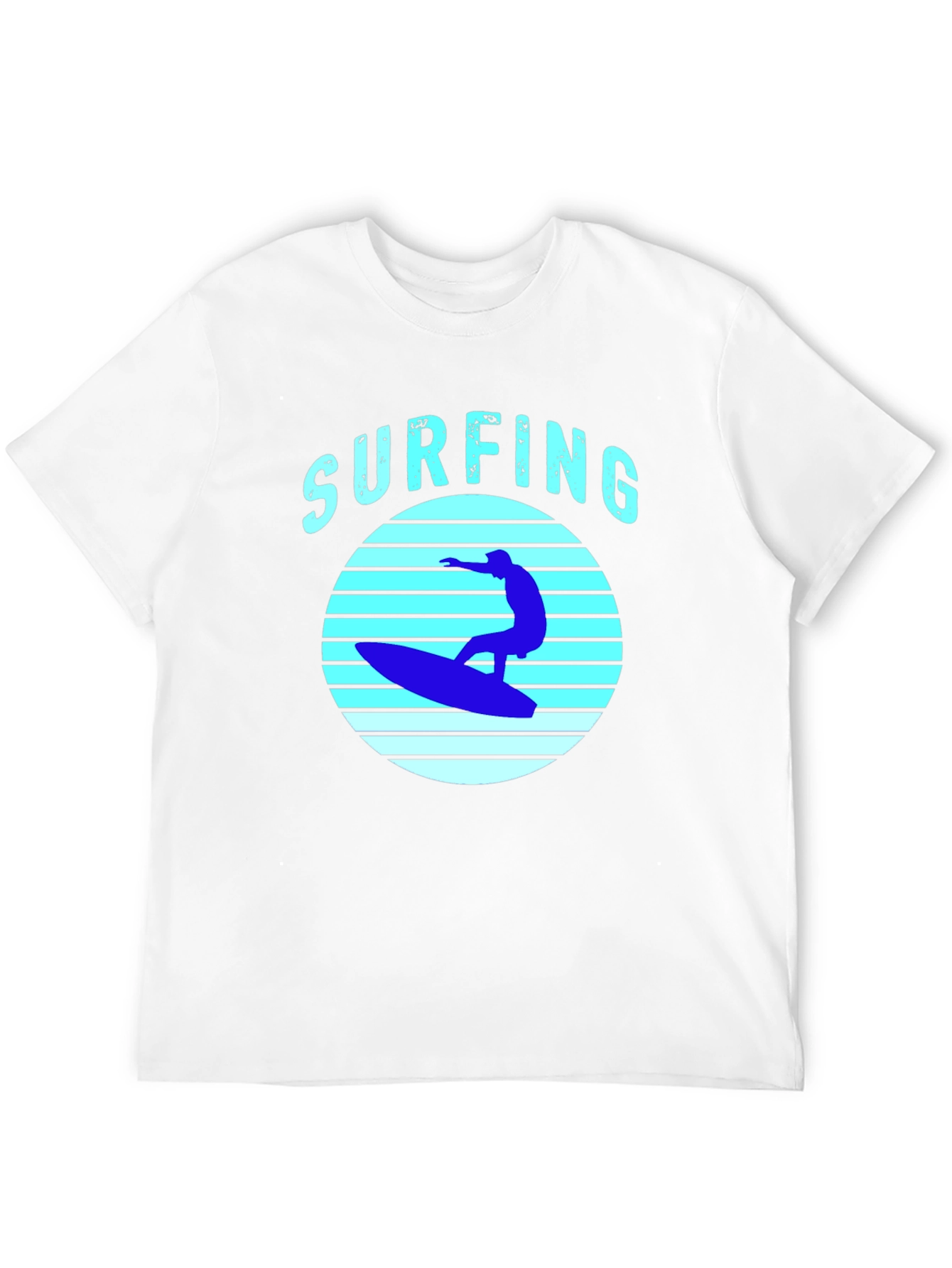 Surfing T-Shirt - Black Surf Graphic Tee