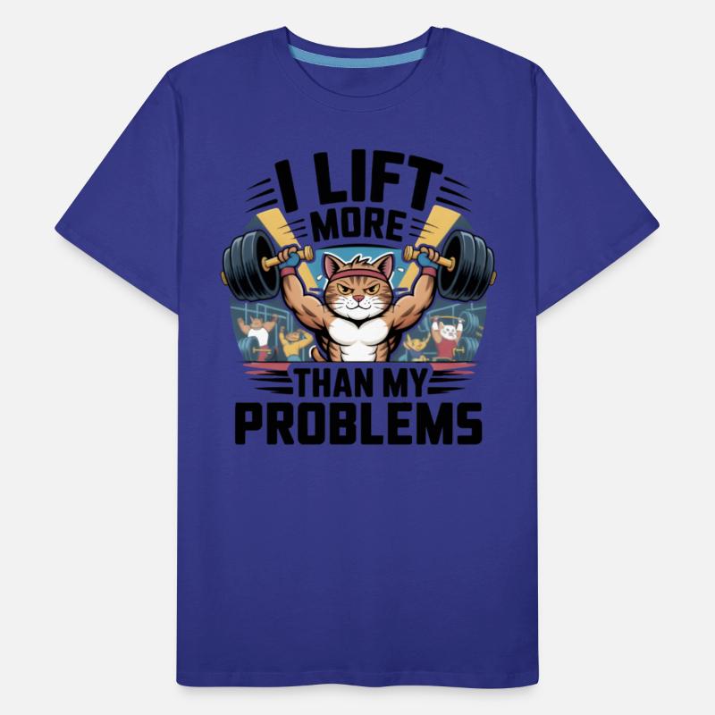I Lift More Than My Problems – Gym Cat Tee