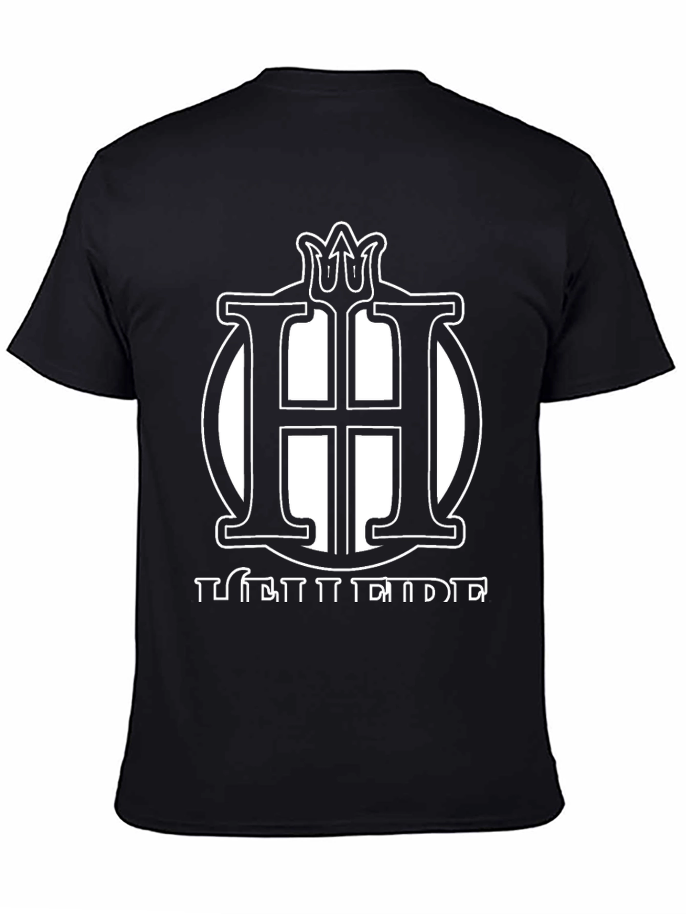 Black T-Shirt with White H Logo