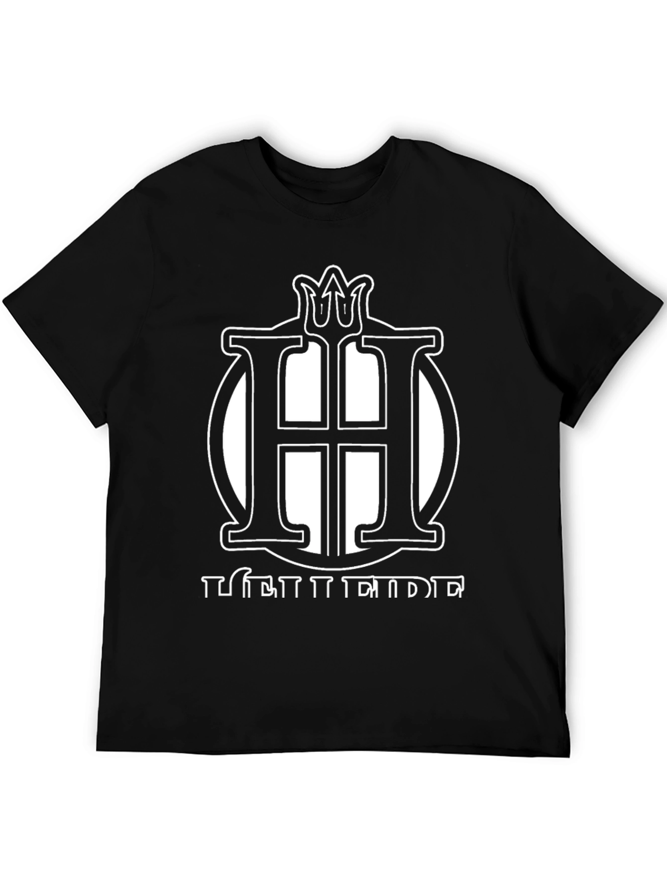 Black T-Shirt with White H Logo