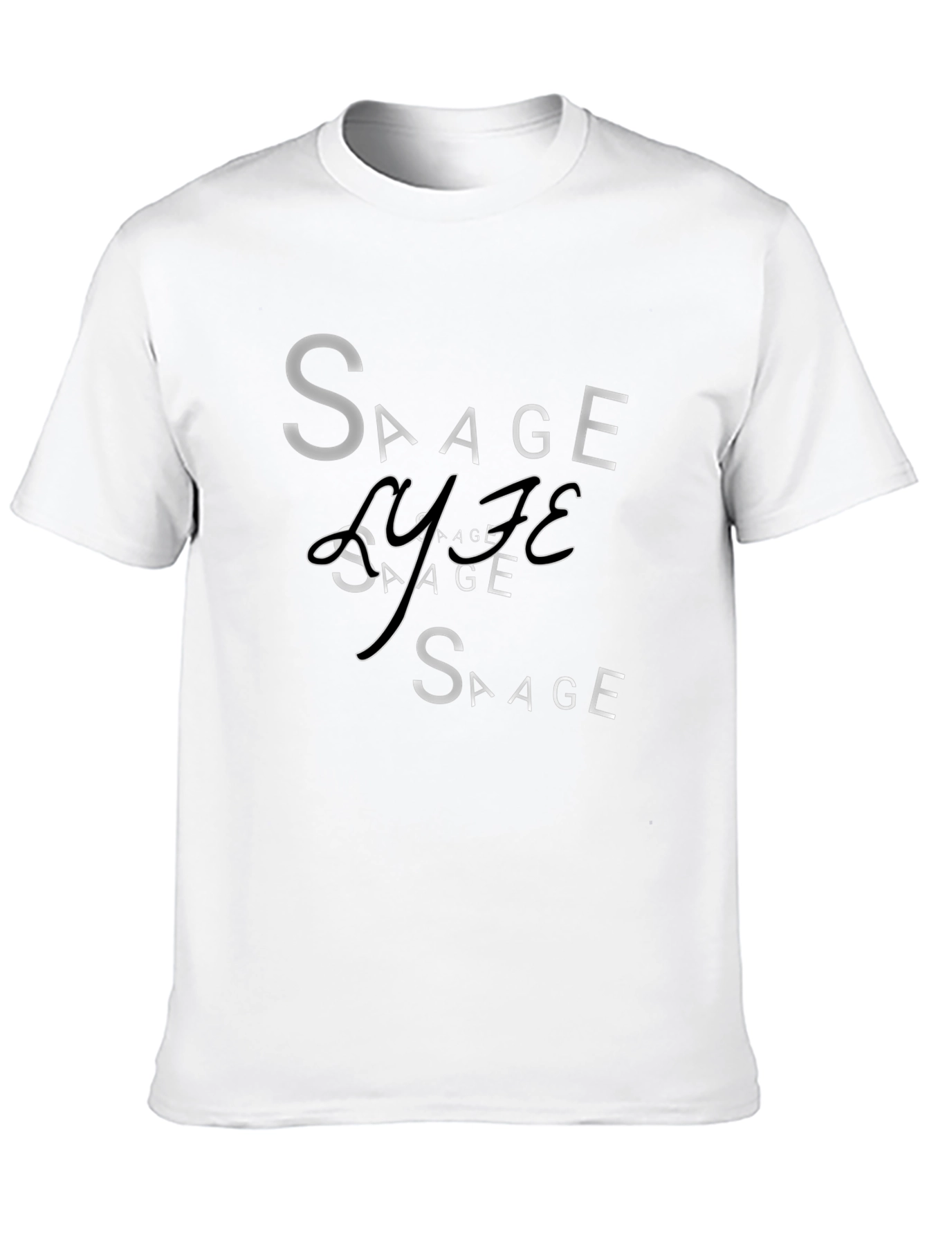 Savage Life Graphic T-Shirt - Trendy Crew Neck Tee