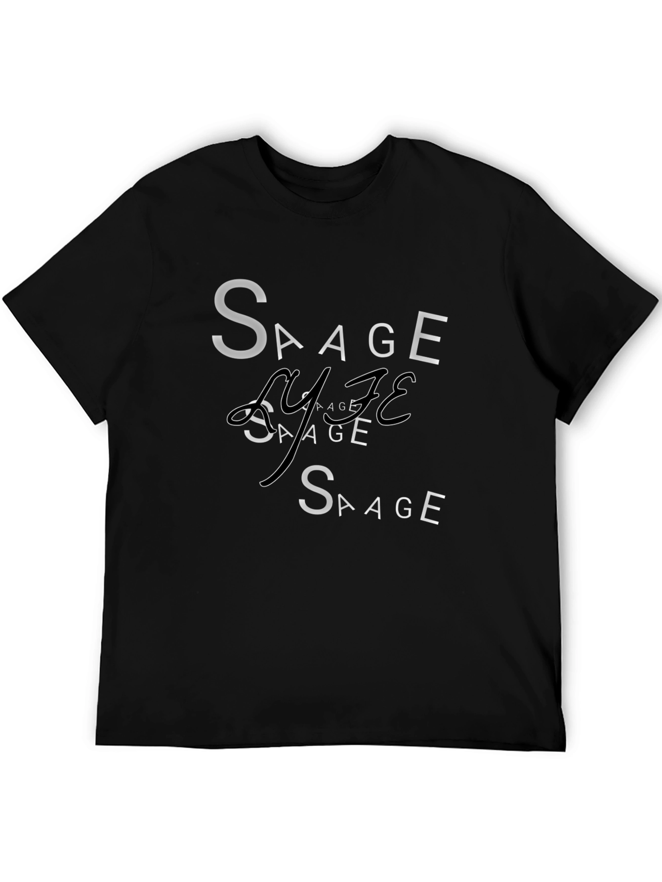 Savage Life Graphic T-Shirt - Trendy Crew Neck Tee