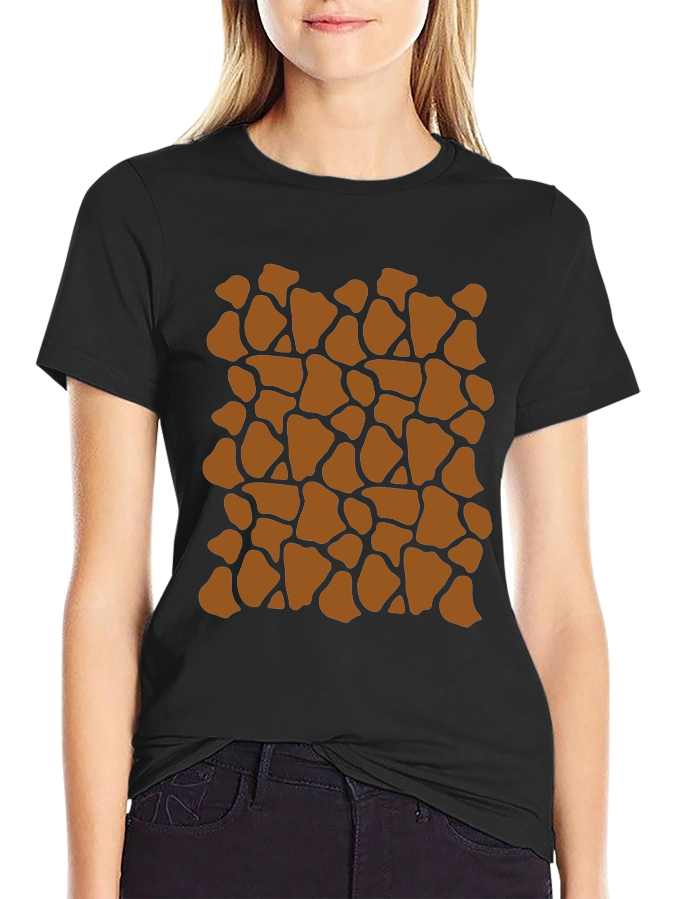 Giraffe Print T-Shirt - Unique Animal Pattern Tee