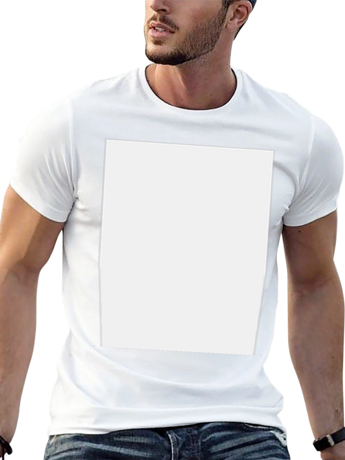 Blank Black T-Shirt - Customizable Design