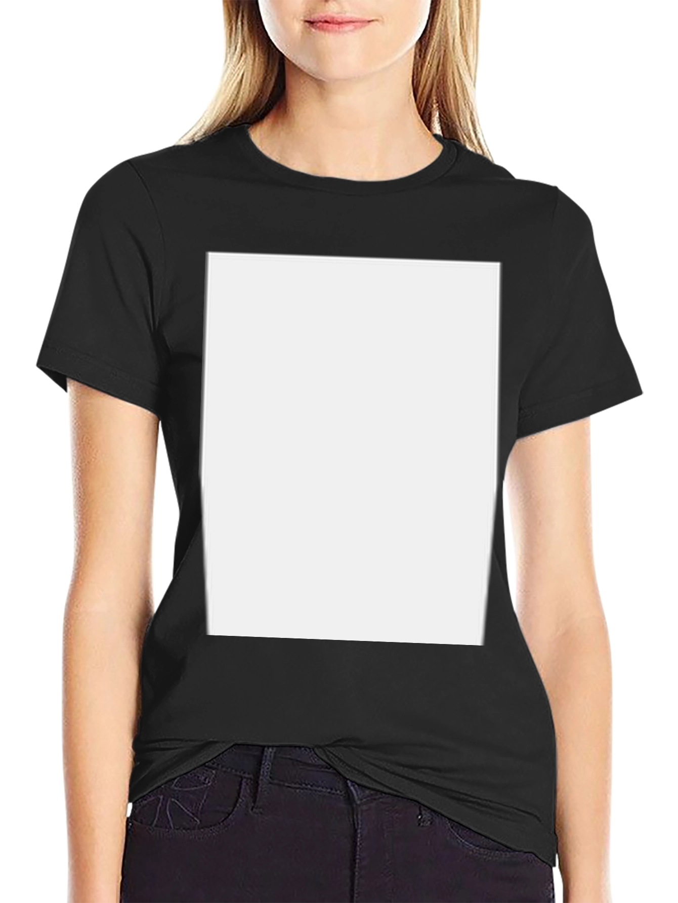 Blank Black T-Shirt - Customizable Design