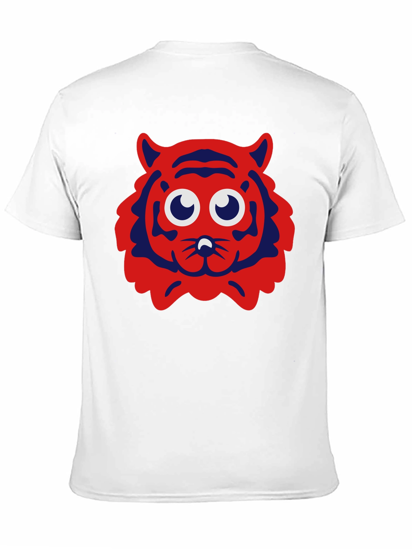 Cartoon Tiger Graphic Tee - Black T-Shirt