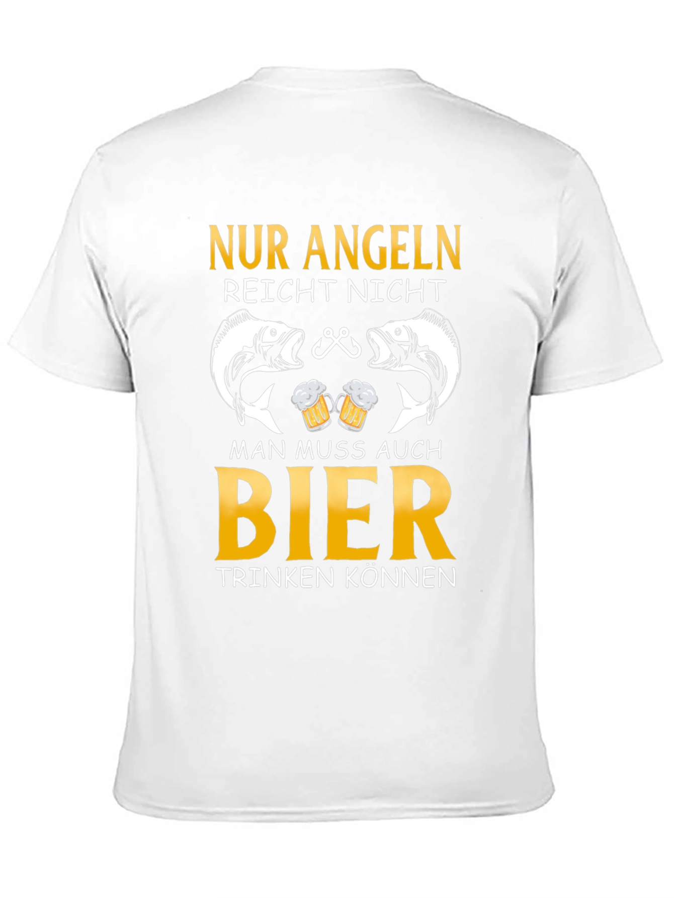 Fishing and Beer T-Shirt - German Angeln Design