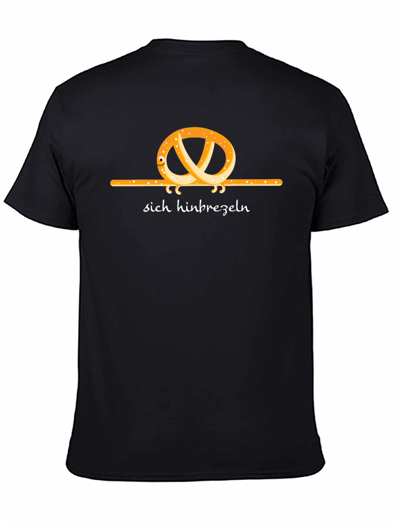 Pretzel Sich Hinbrezeln Black Graphic Tee