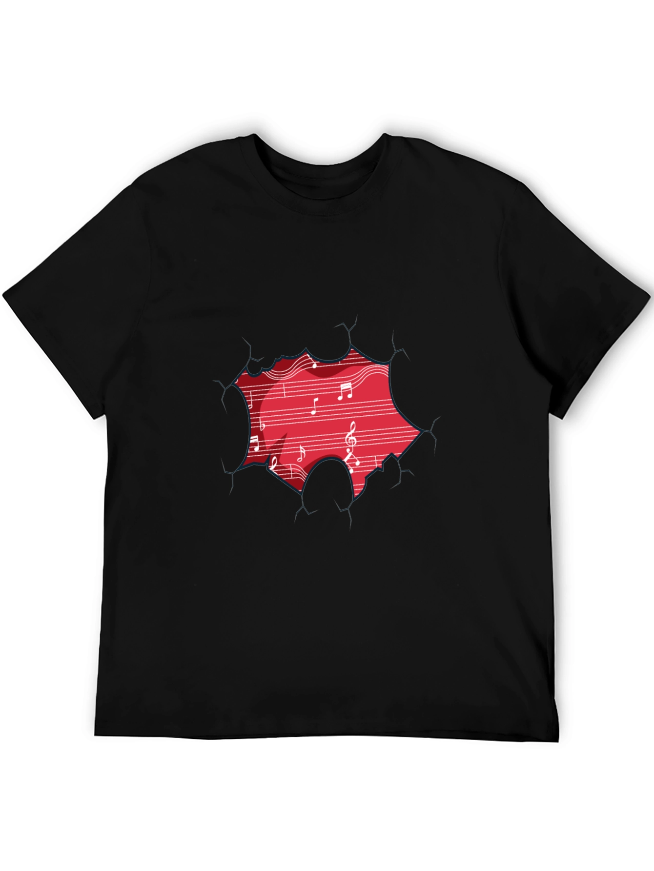 Musical Red Graphic T-Shirt