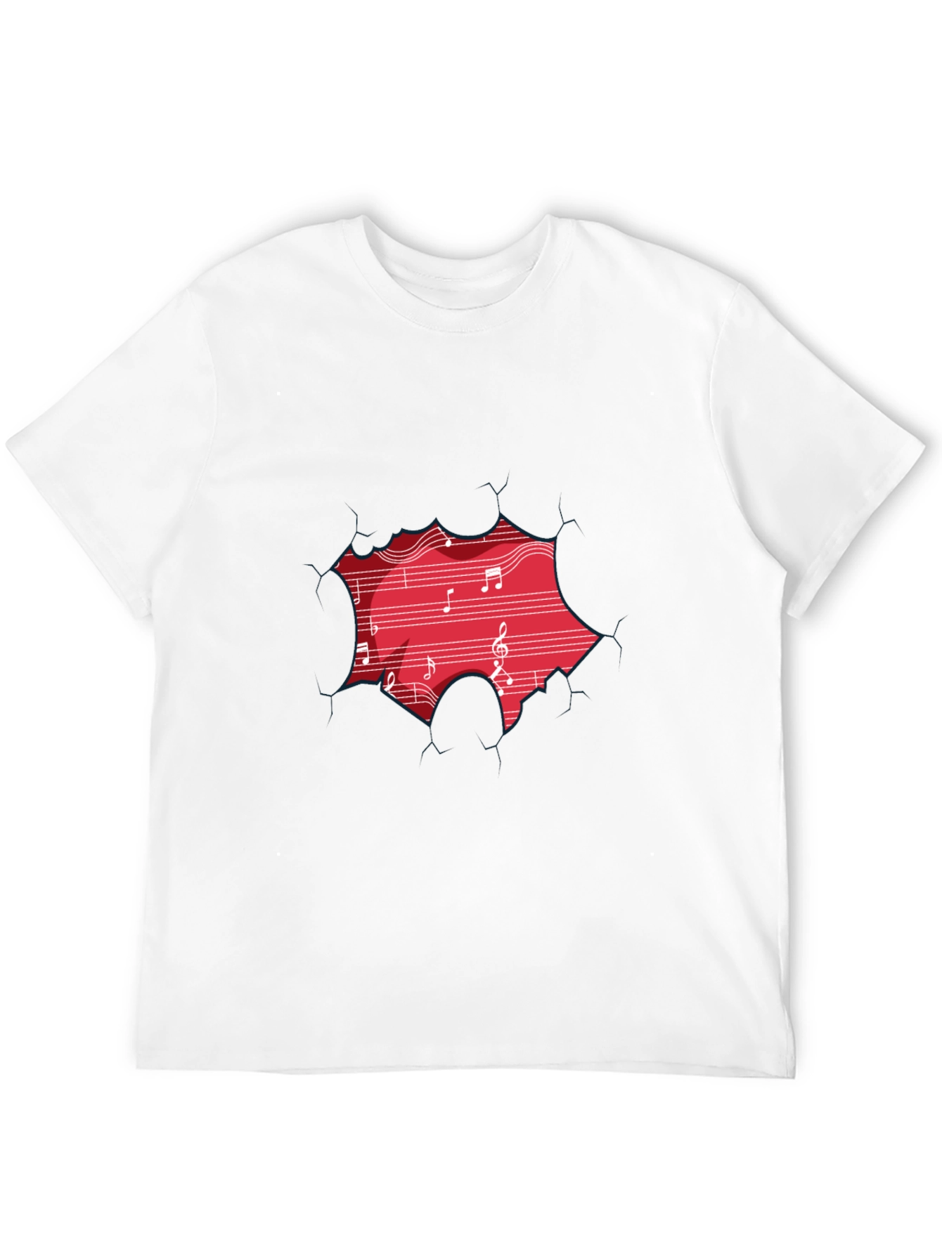 Musical Red Graphic T-Shirt