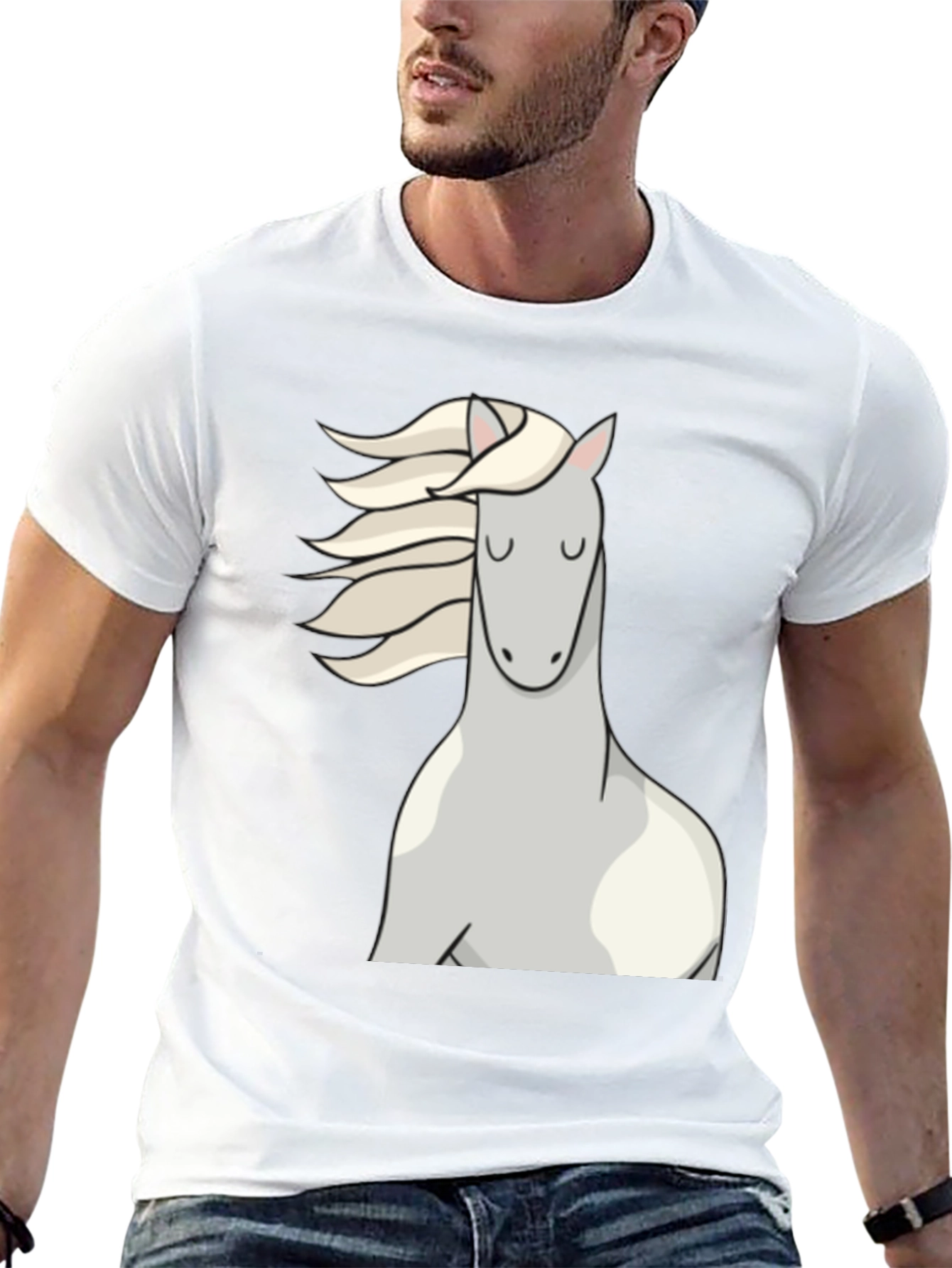 Horse Graphic Black T-Shirt