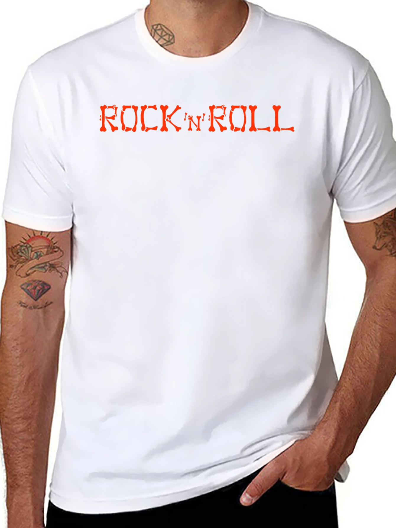 Rock N Roll Graphic Tee - Classic Band Style