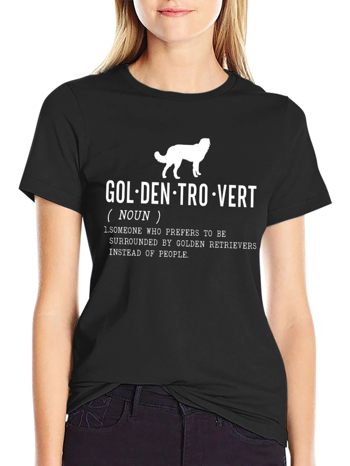 Golden Retriever Lover T-Shirt - Dog Introvert Tee