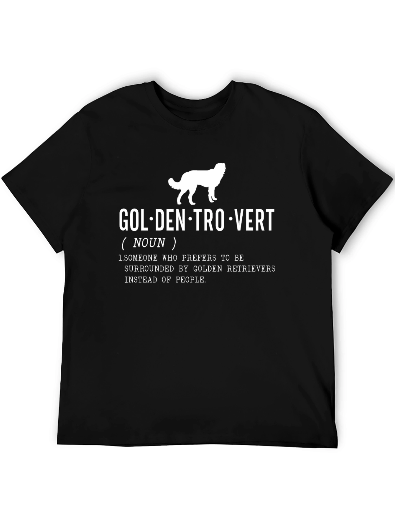 Golden Retriever Lover T-Shirt - Dog Introvert Tee