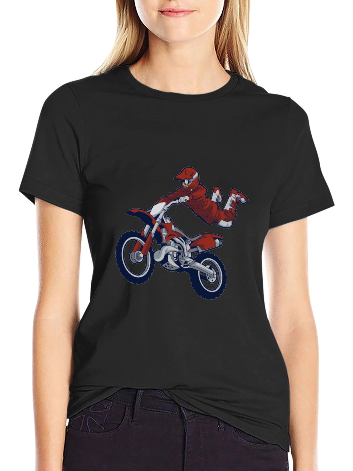 Motocross Rider Graphic T-Shirt - Cool Motorbike Tee