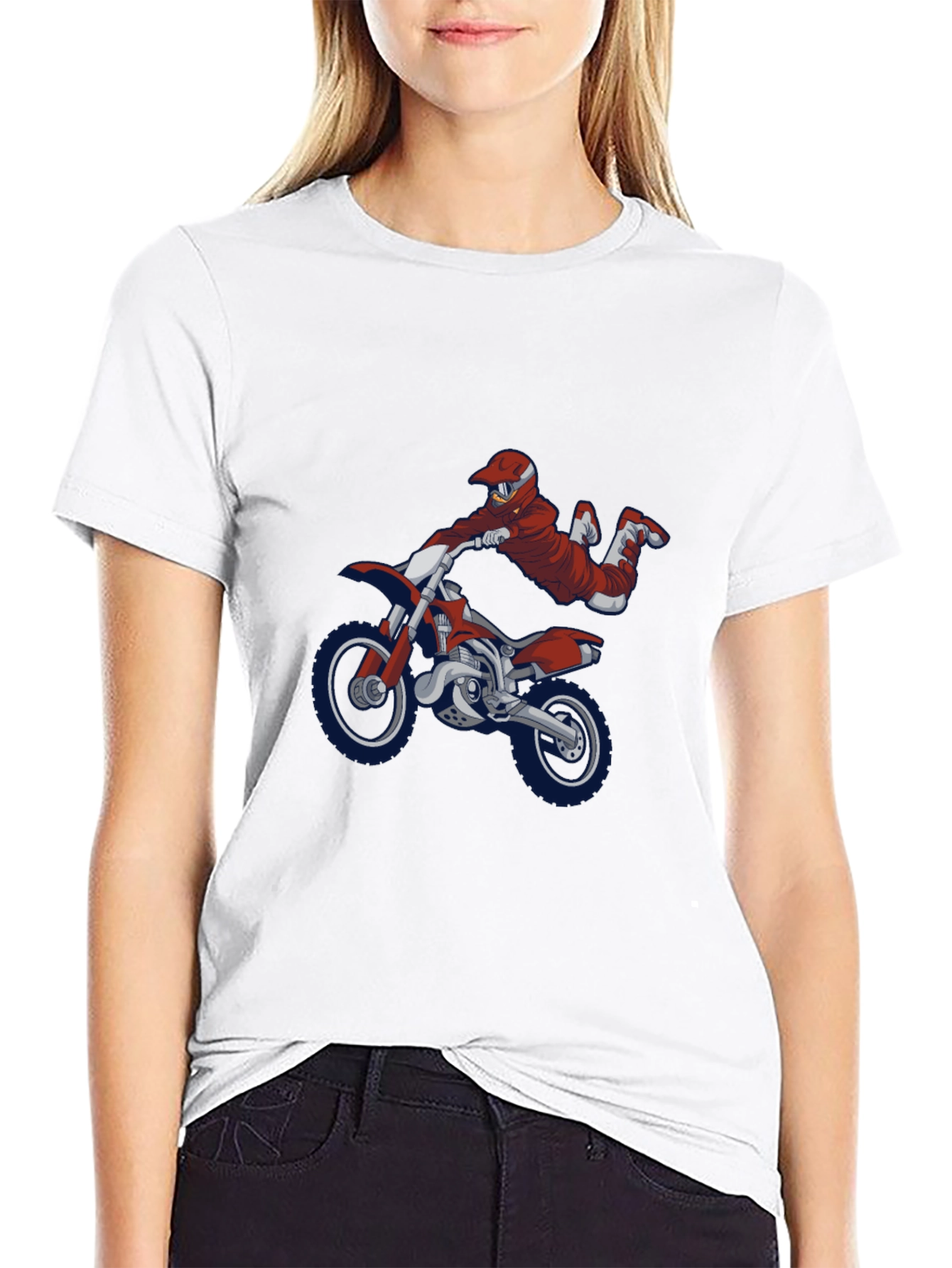 Motocross Rider Graphic T-Shirt - Cool Motorbike Tee