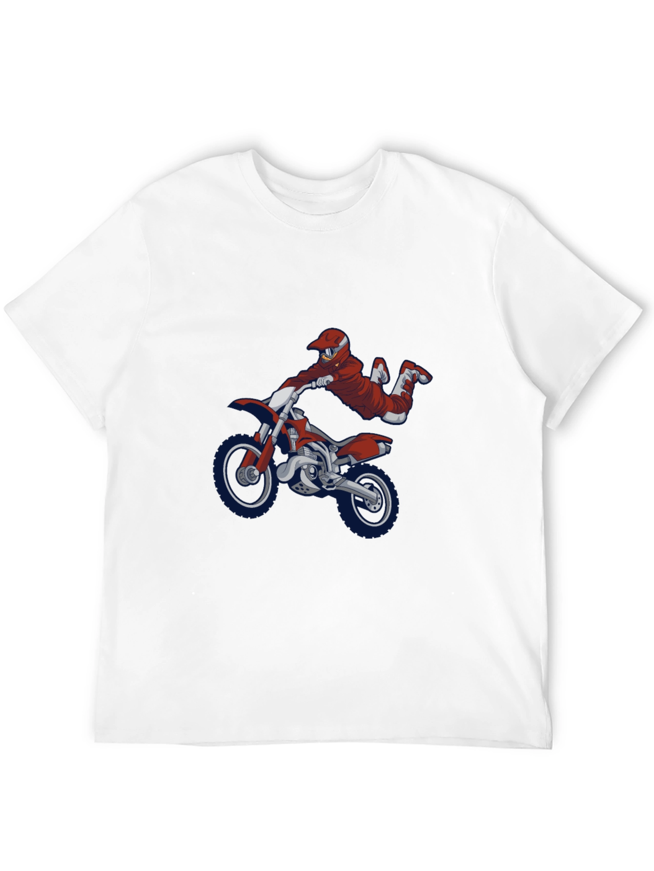 Motocross Rider Graphic T-Shirt - Cool Motorbike Tee