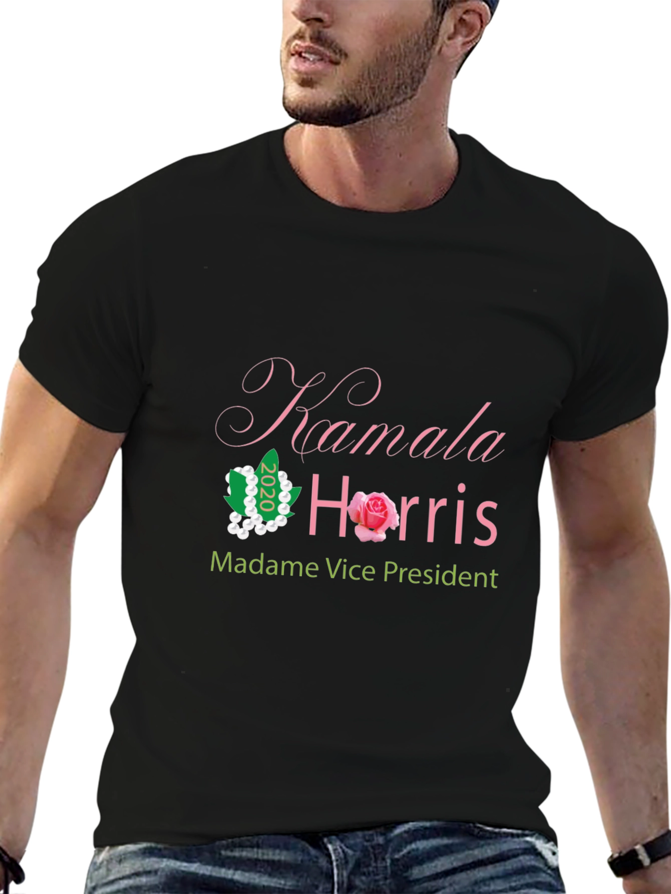 Kamala Harris Madame Vice President Black T-Shirt