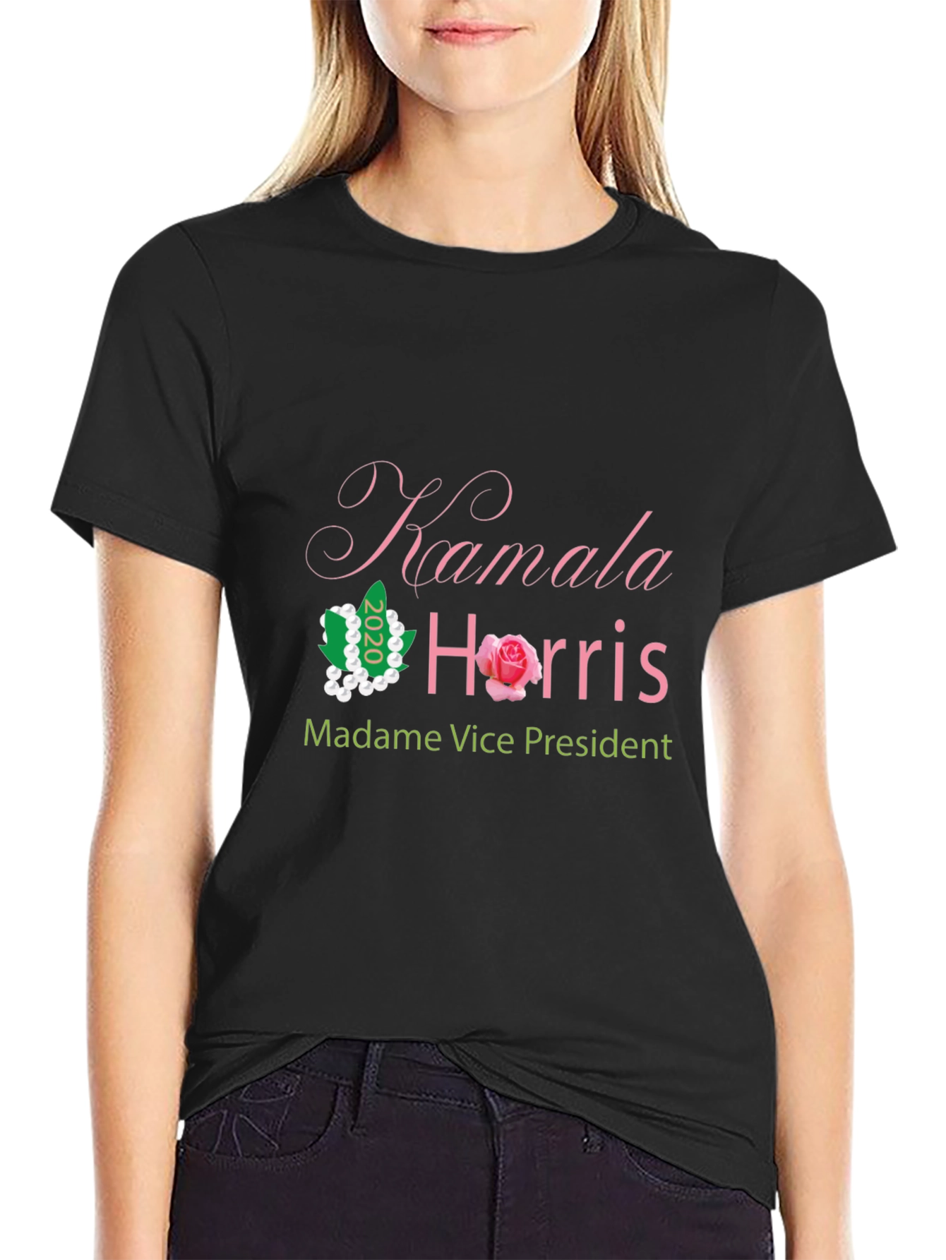 Kamala Harris Madame Vice President Black T-Shirt