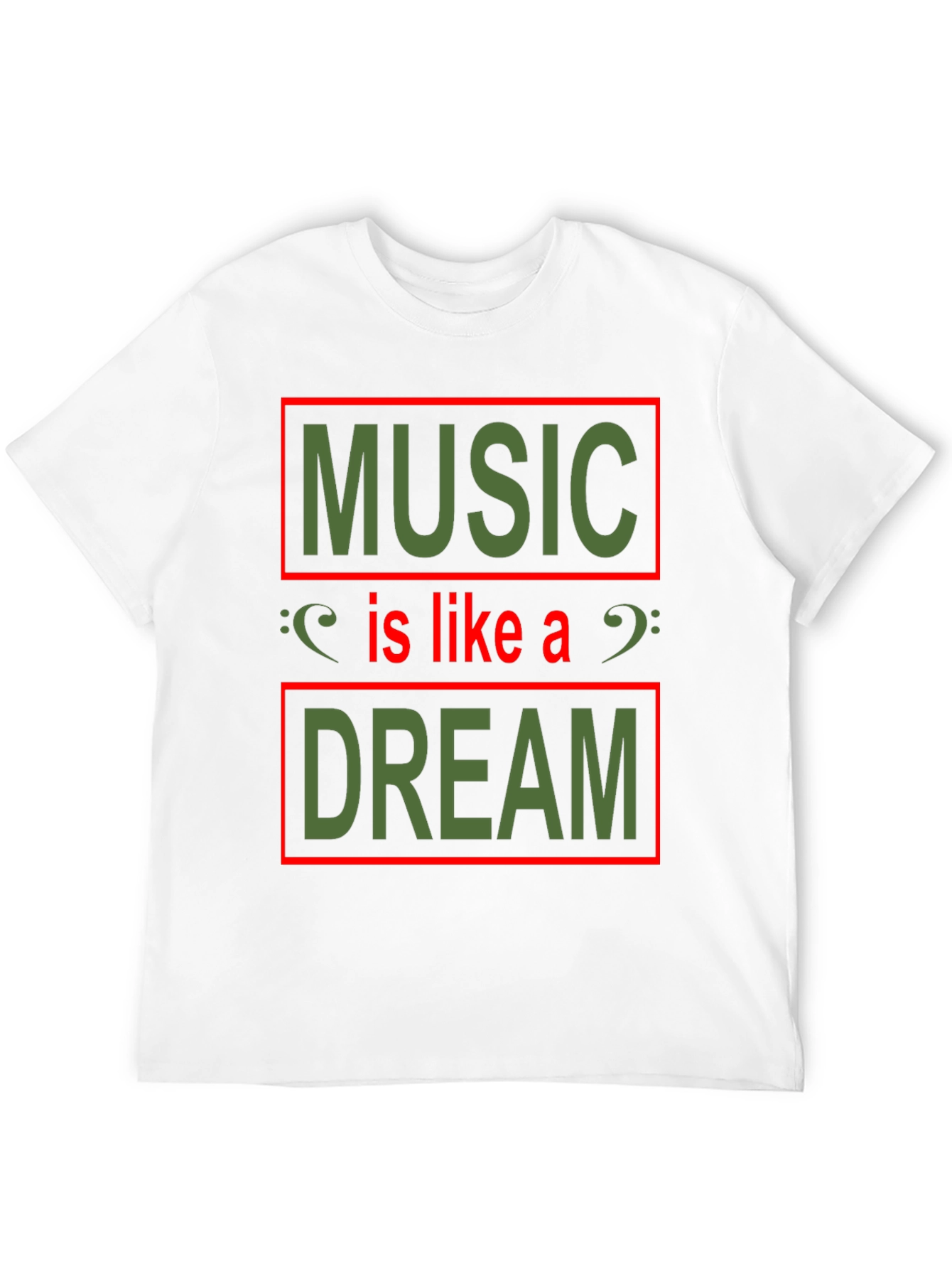Music Is Like A Dream T-Shirt - Black