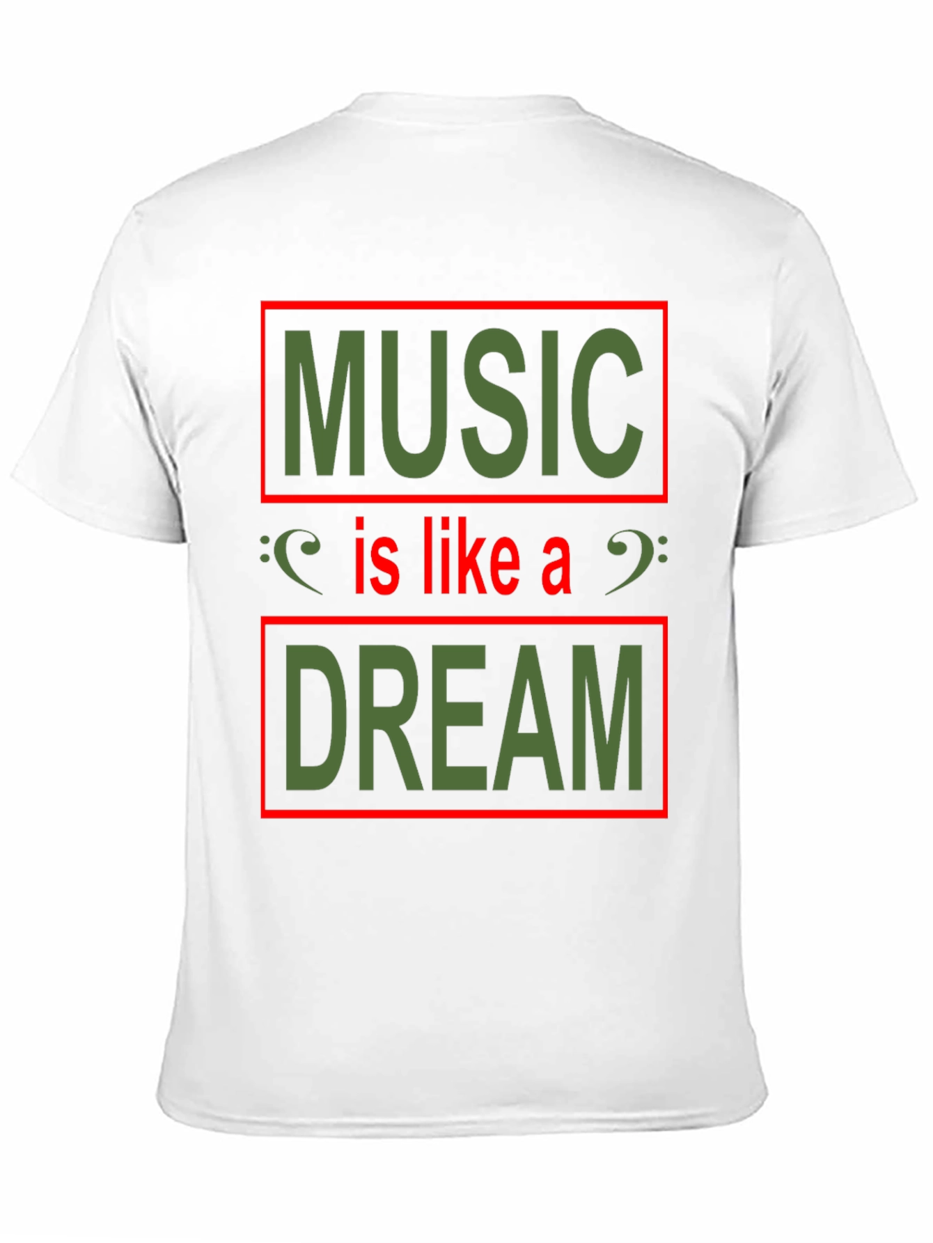 Music Is Like A Dream T-Shirt - Black